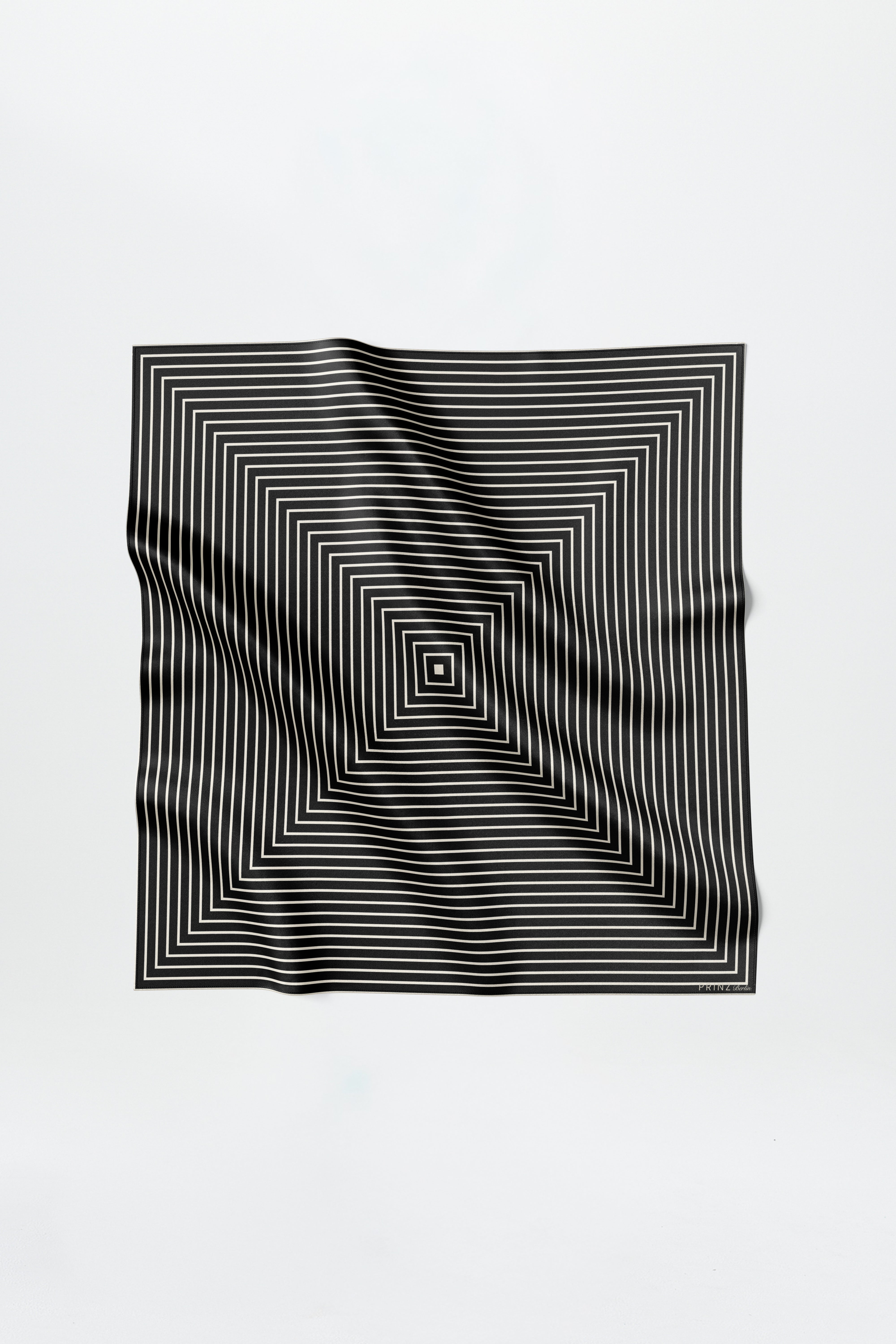 Silk Scarf Squares 90 Black