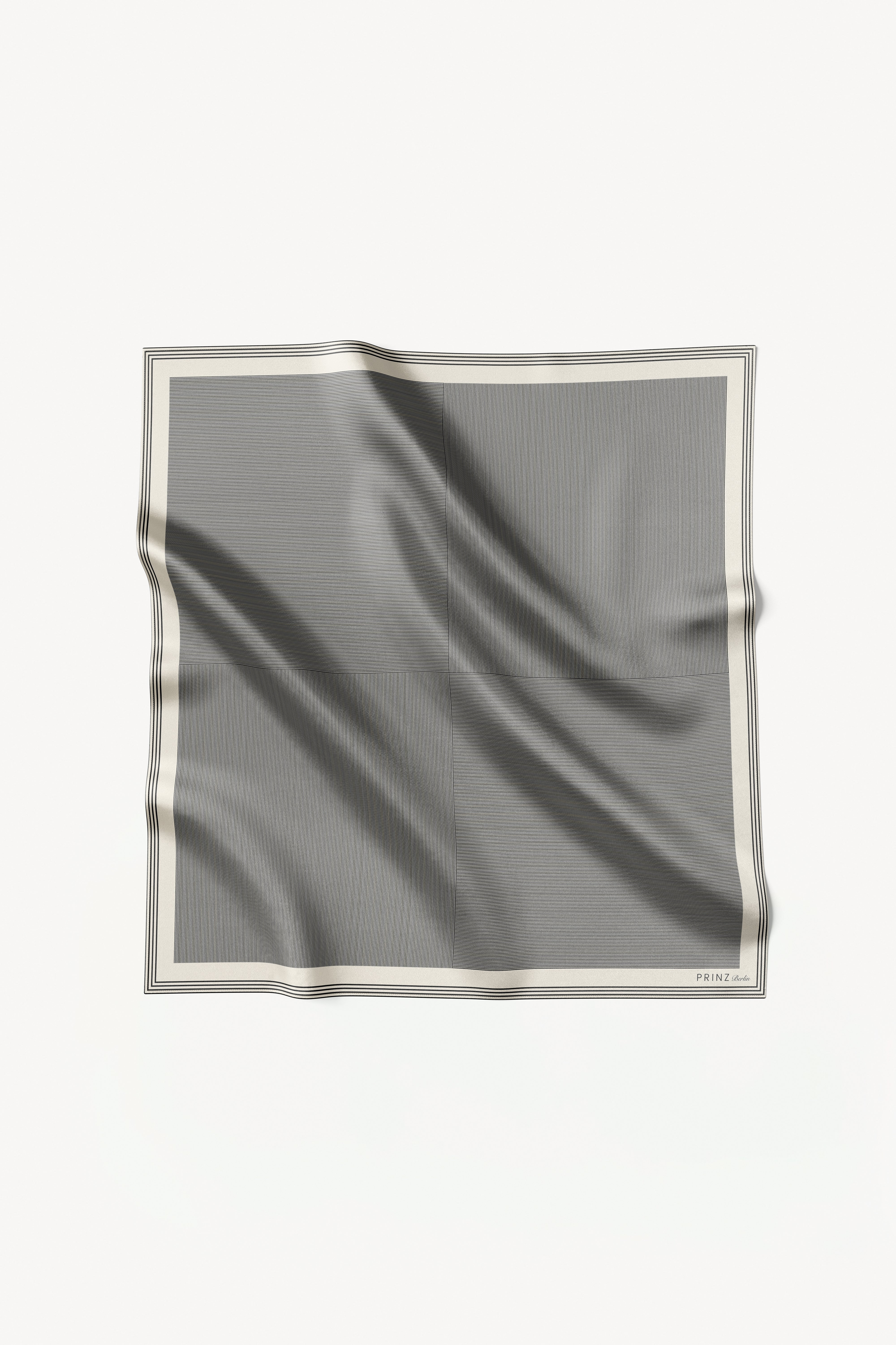 Silk Scarf Stripes 90 Off-White
