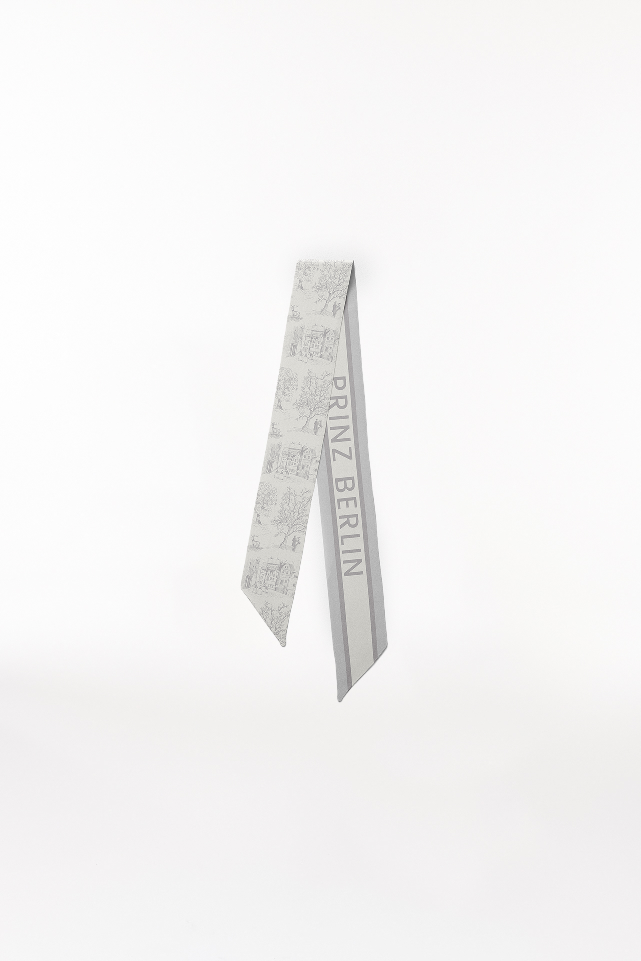 Silk Twilly Toile Valentine Grey