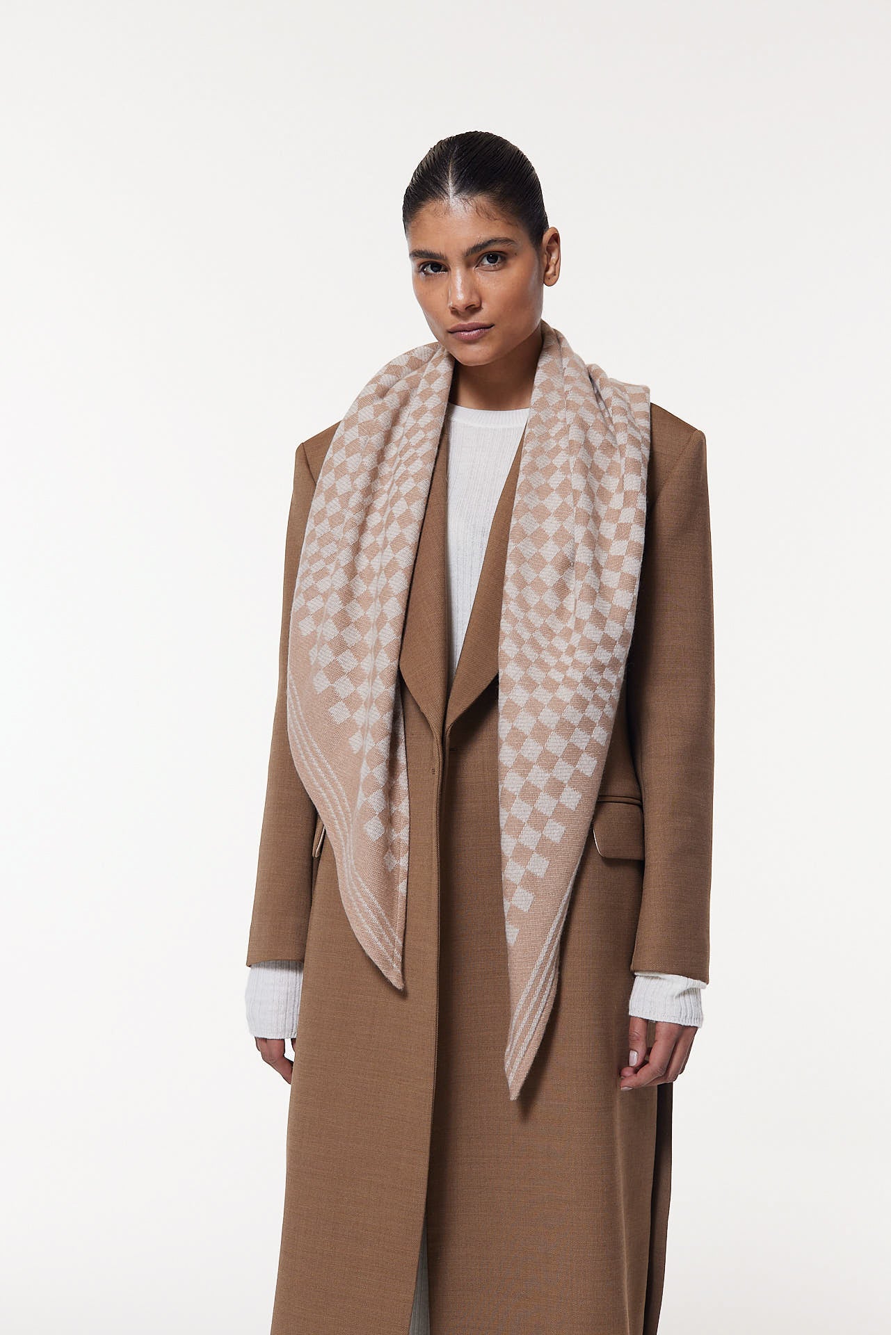 Kaschmir Triangle Jacquard Beige