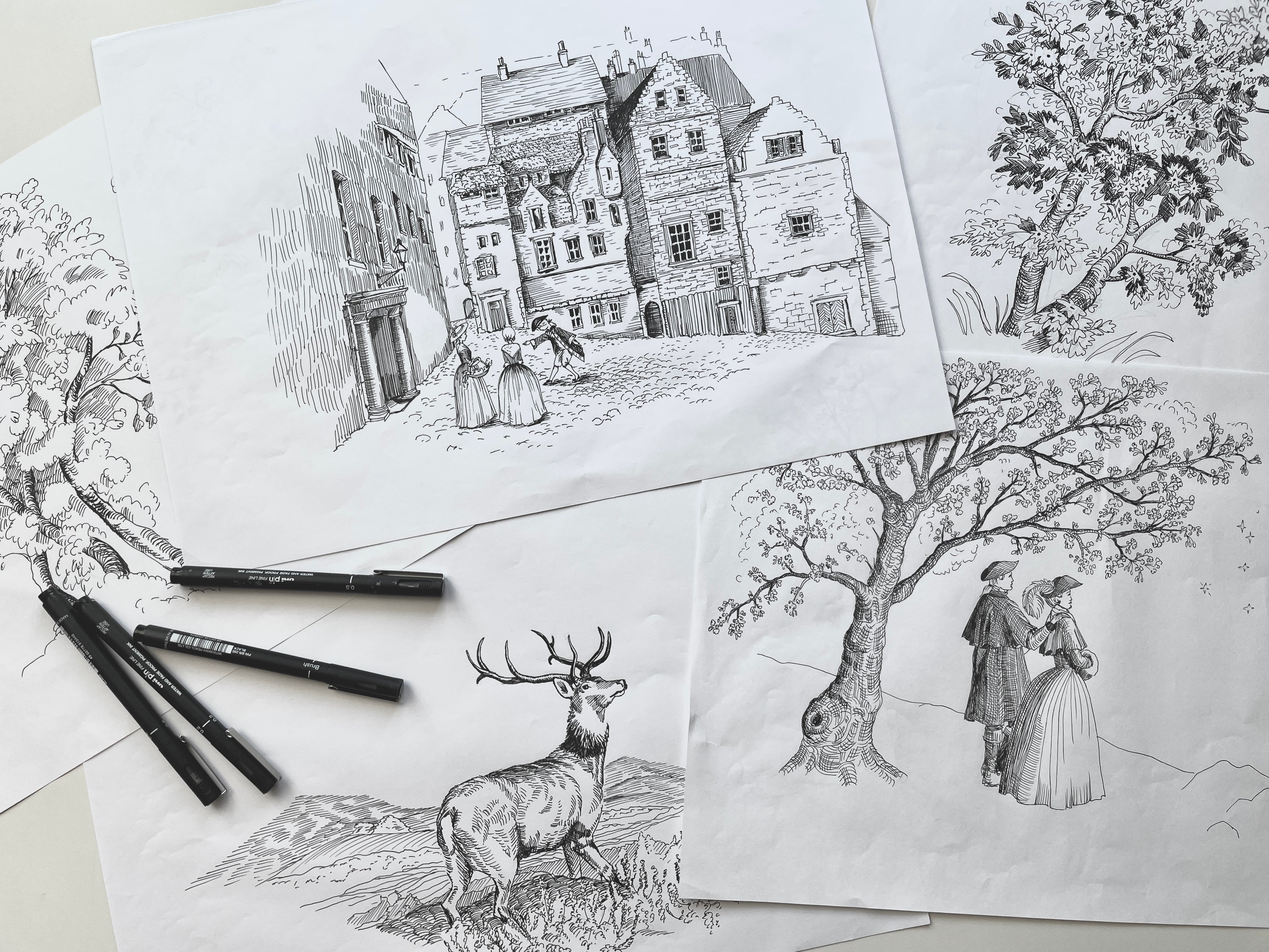 SEIDENTUCH DESIGN TOILE VALENTINE