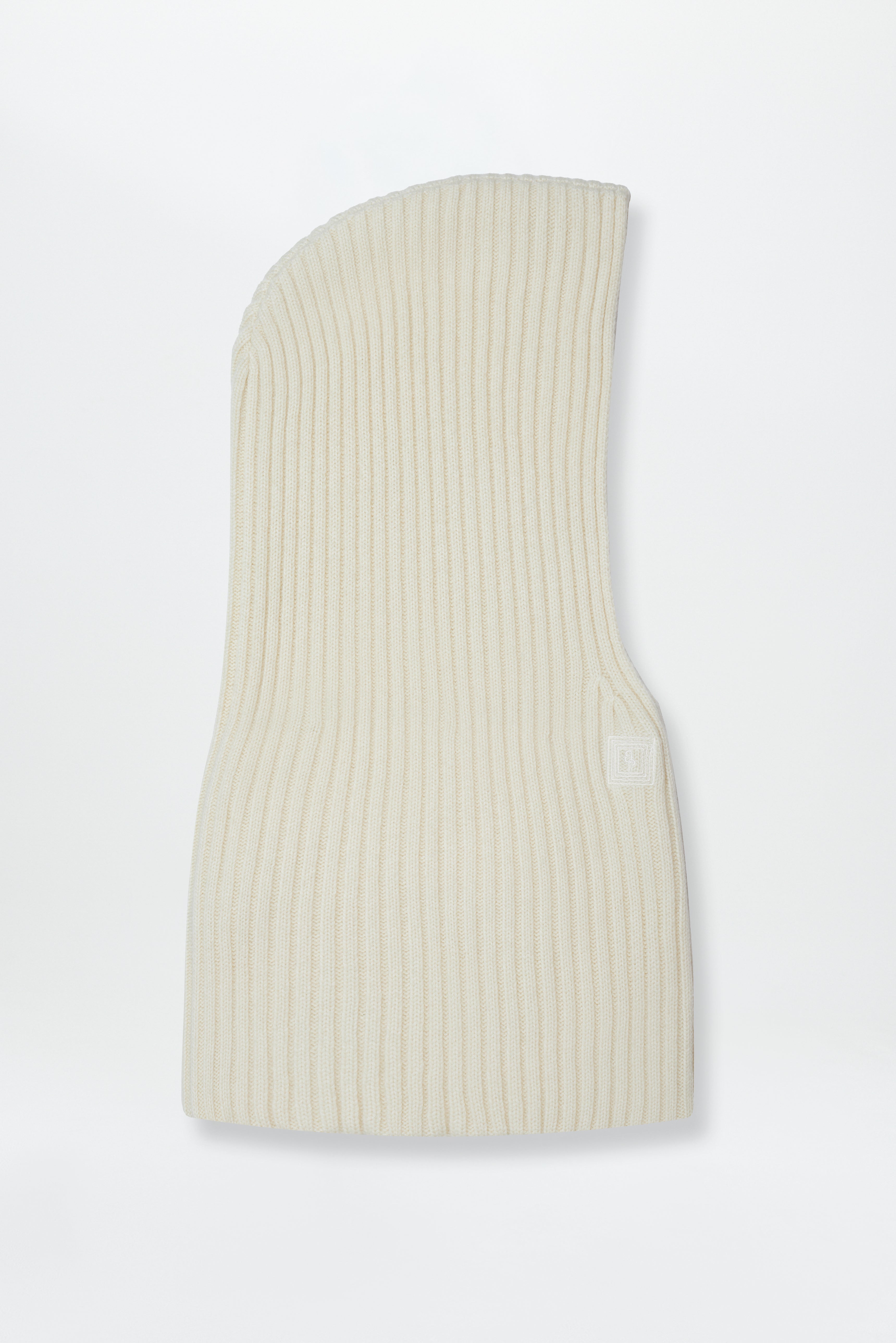 Cashmere Rib Hood Off-White