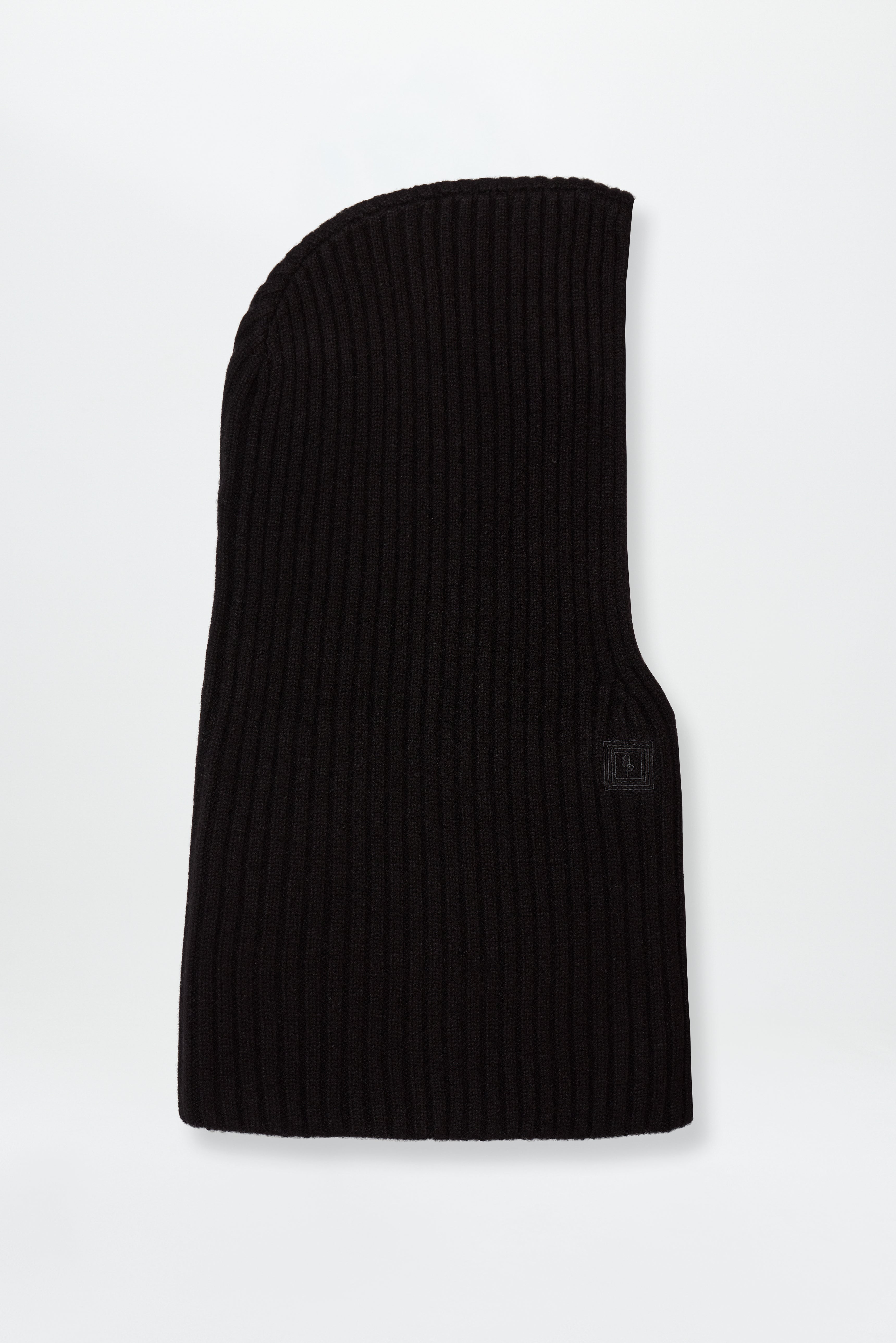 Cashmere Rib Hood Black