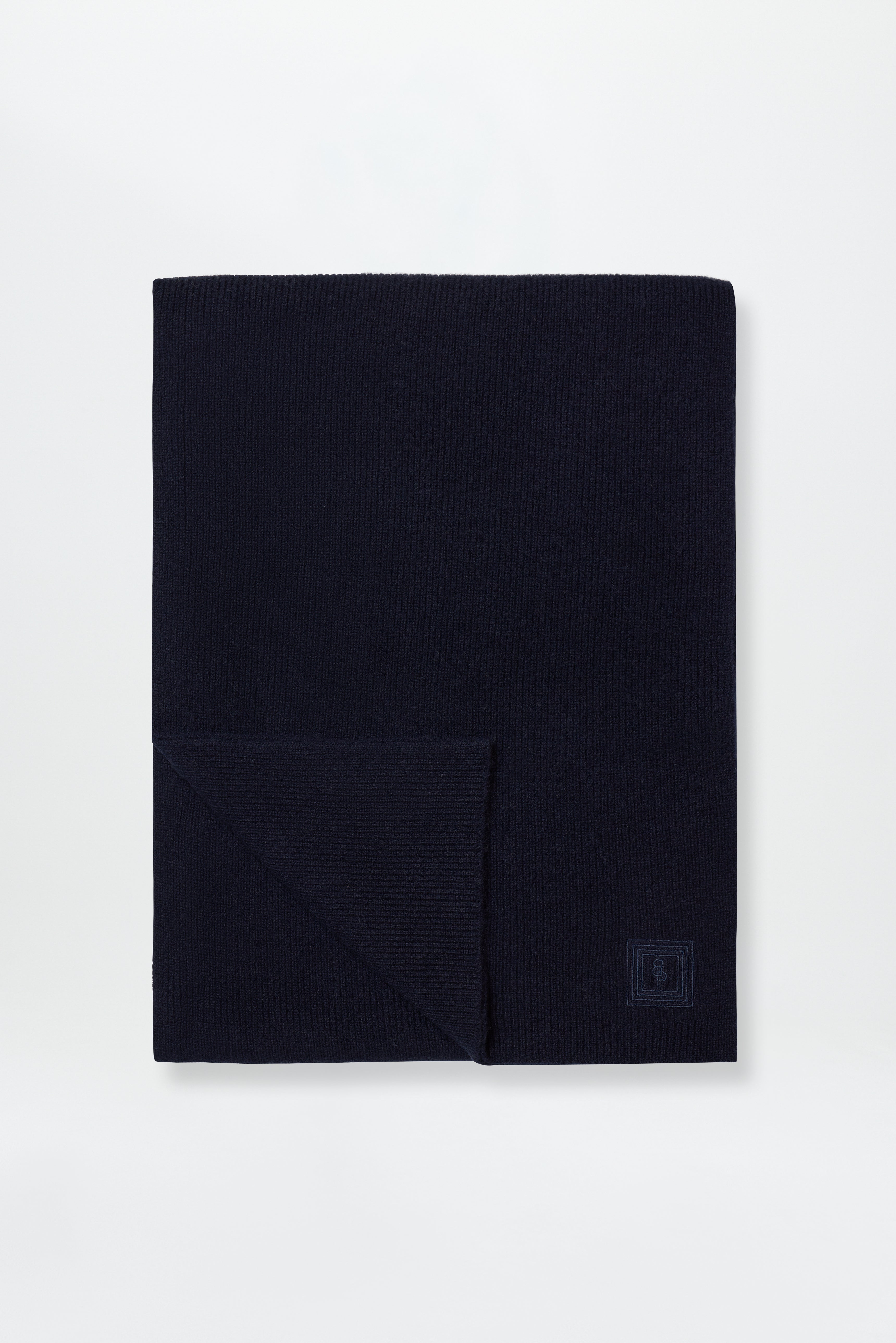 Cashmere Classic Scarf Dark Blue
