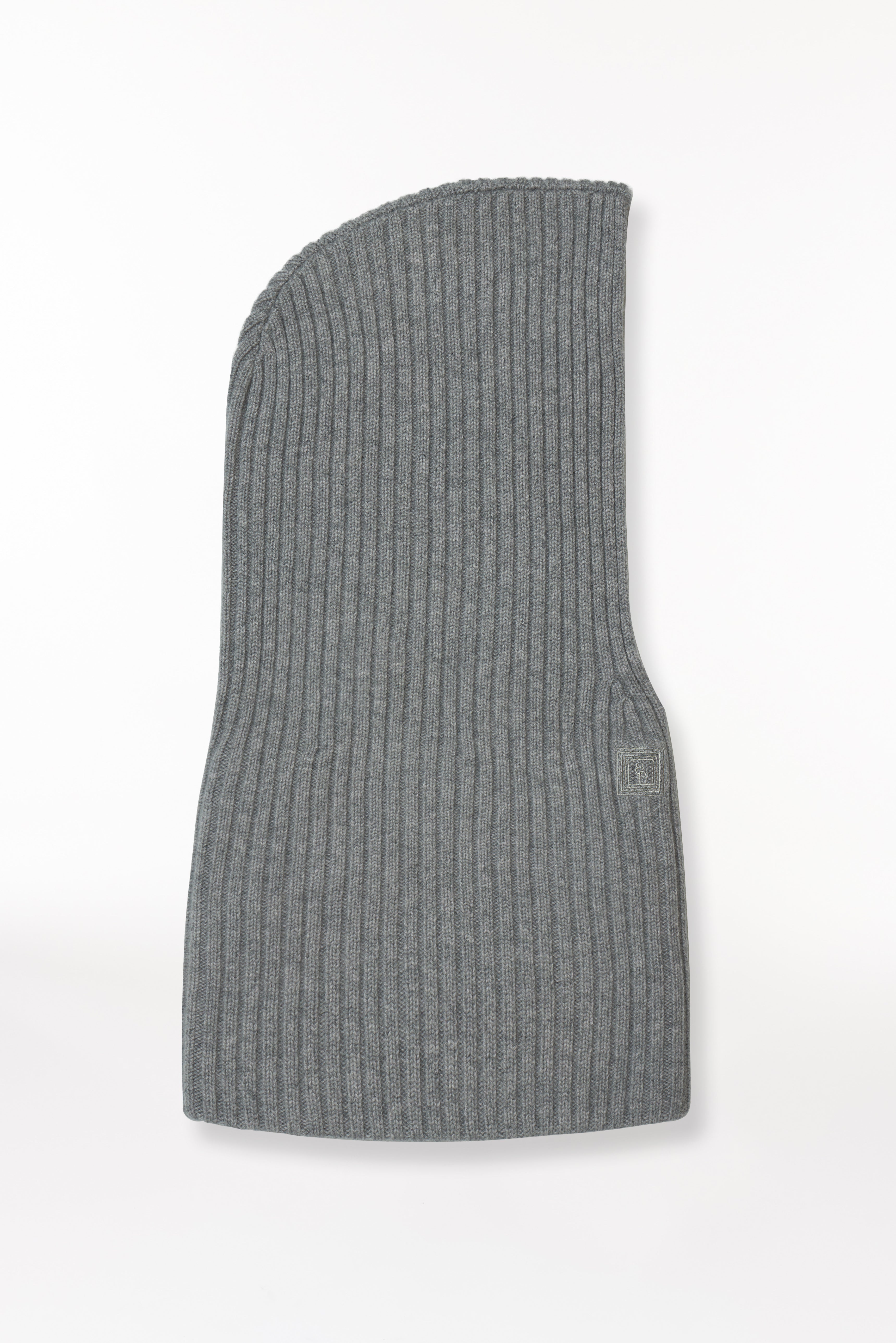 Kaschmir Hood Rib Knit Hellgrau