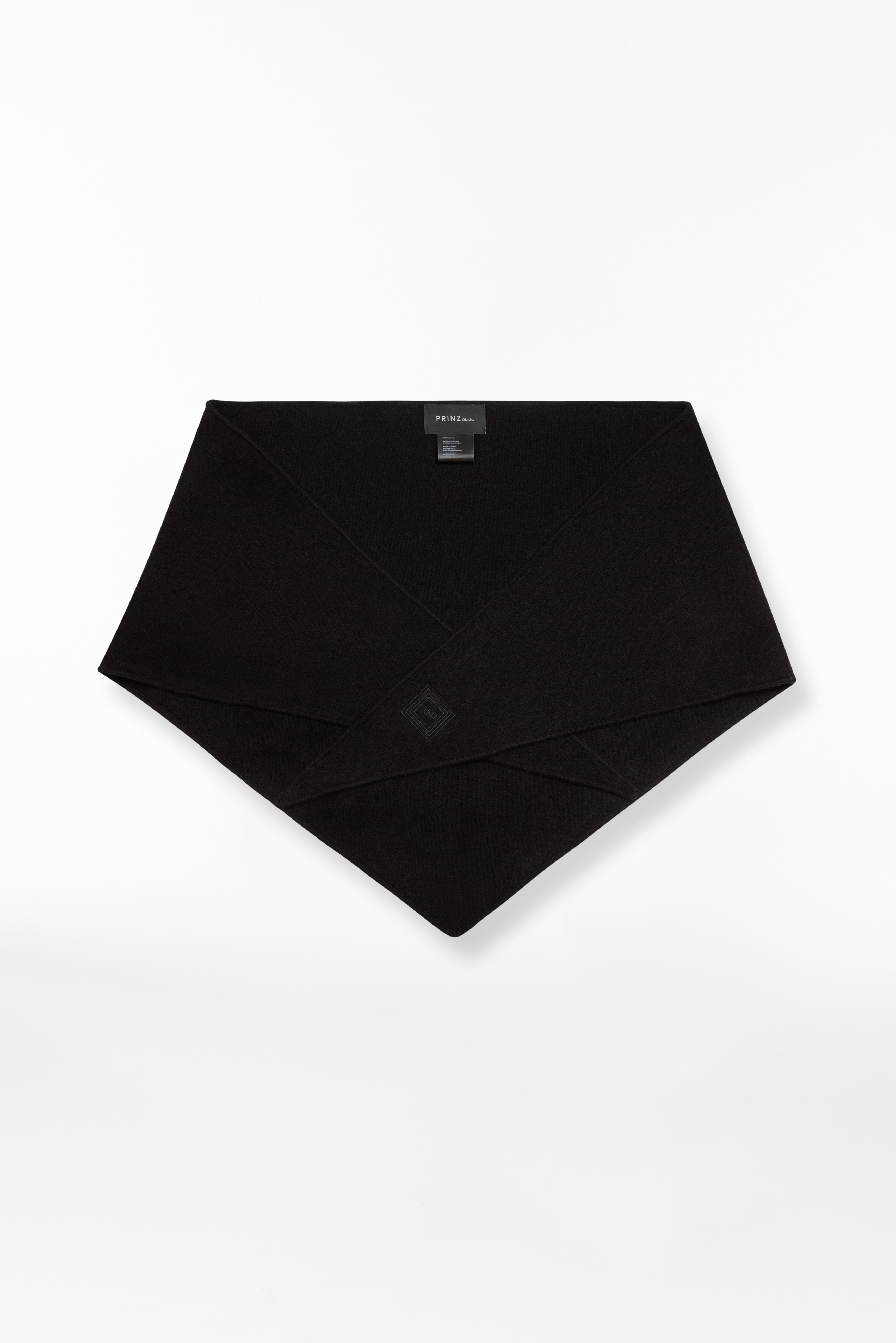 Kaschmir Triangle Fine Knit Schwarz