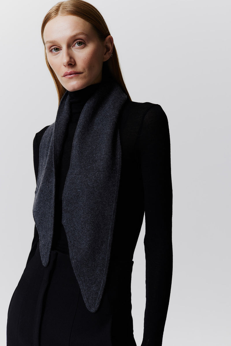 Prinz Berlin Kaschmir Bandeau Fine Knit Graphit