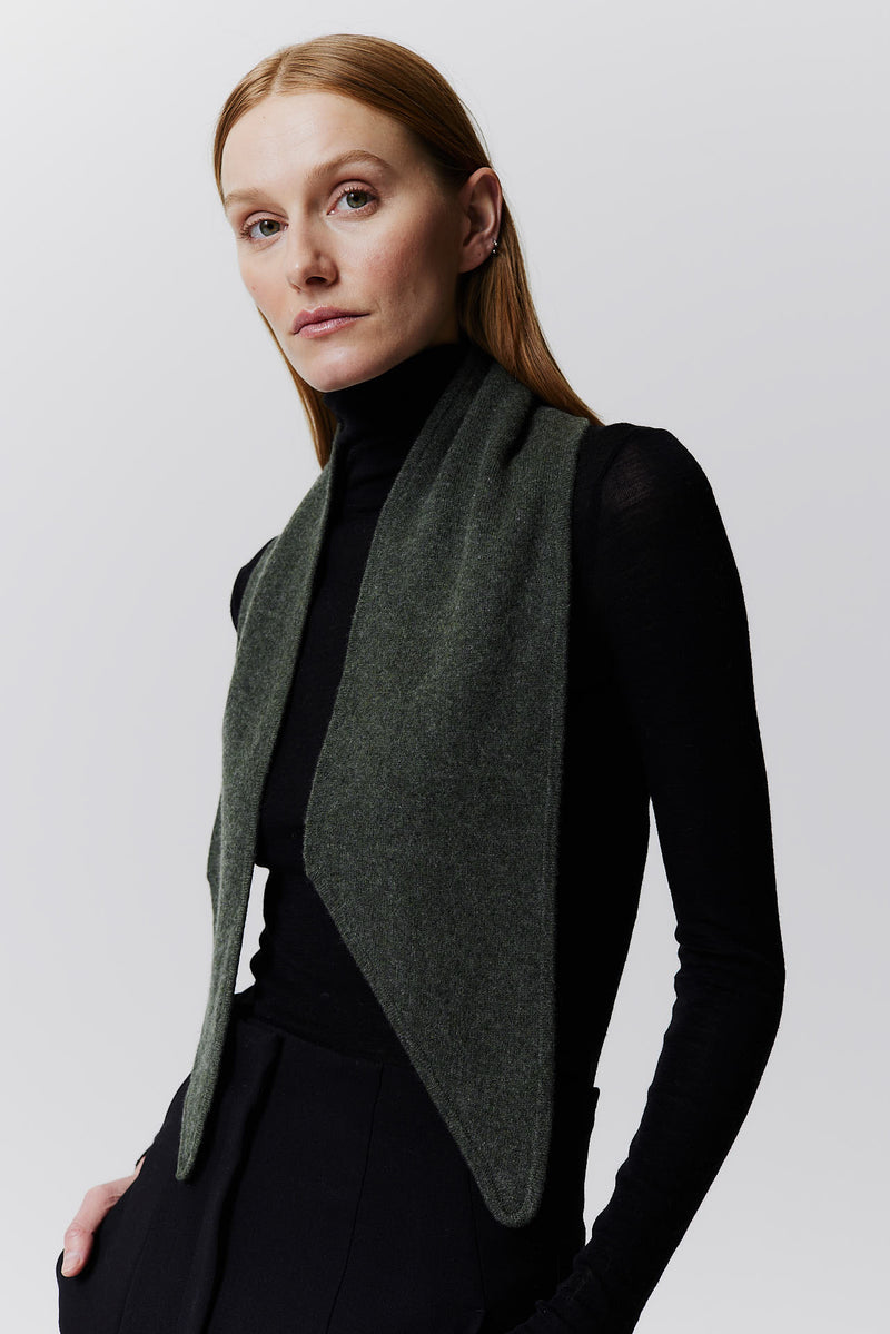 Prinz Berlin Kaschmir Bandeau Fine Knit Grün