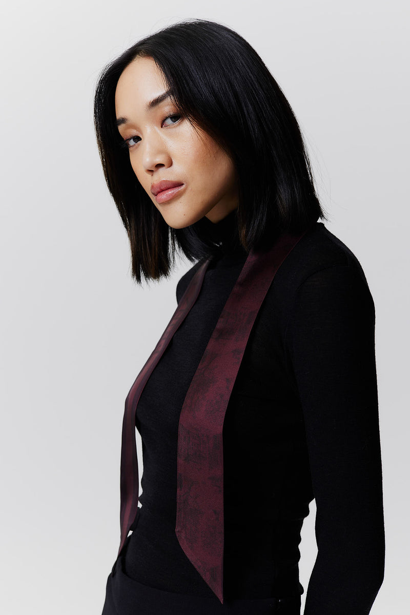 Prinz Berlin Seidentwilly Toile Valentine Bordeaux