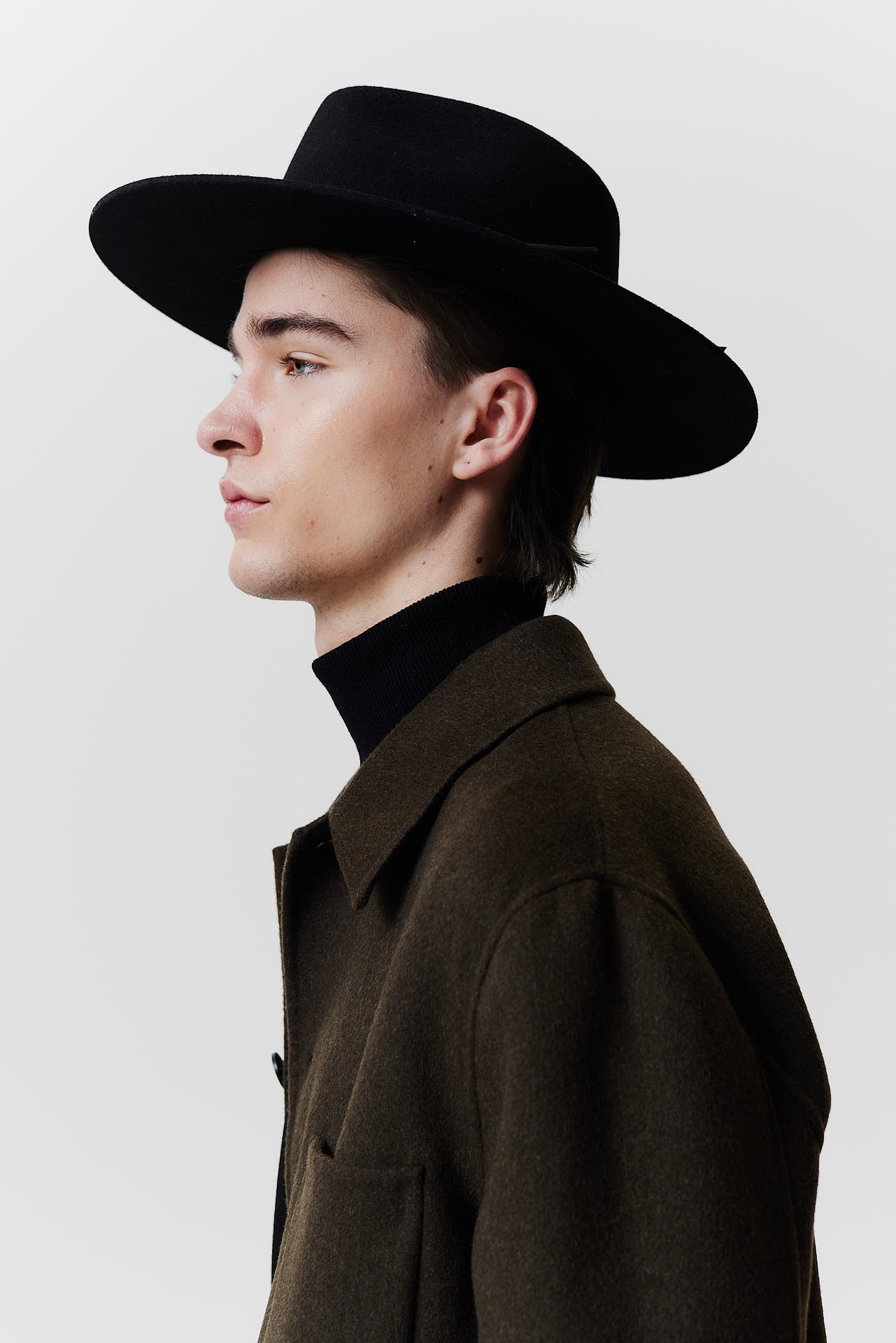 Prinz Berlin I Merino Fedora Hut Classic Brim Black