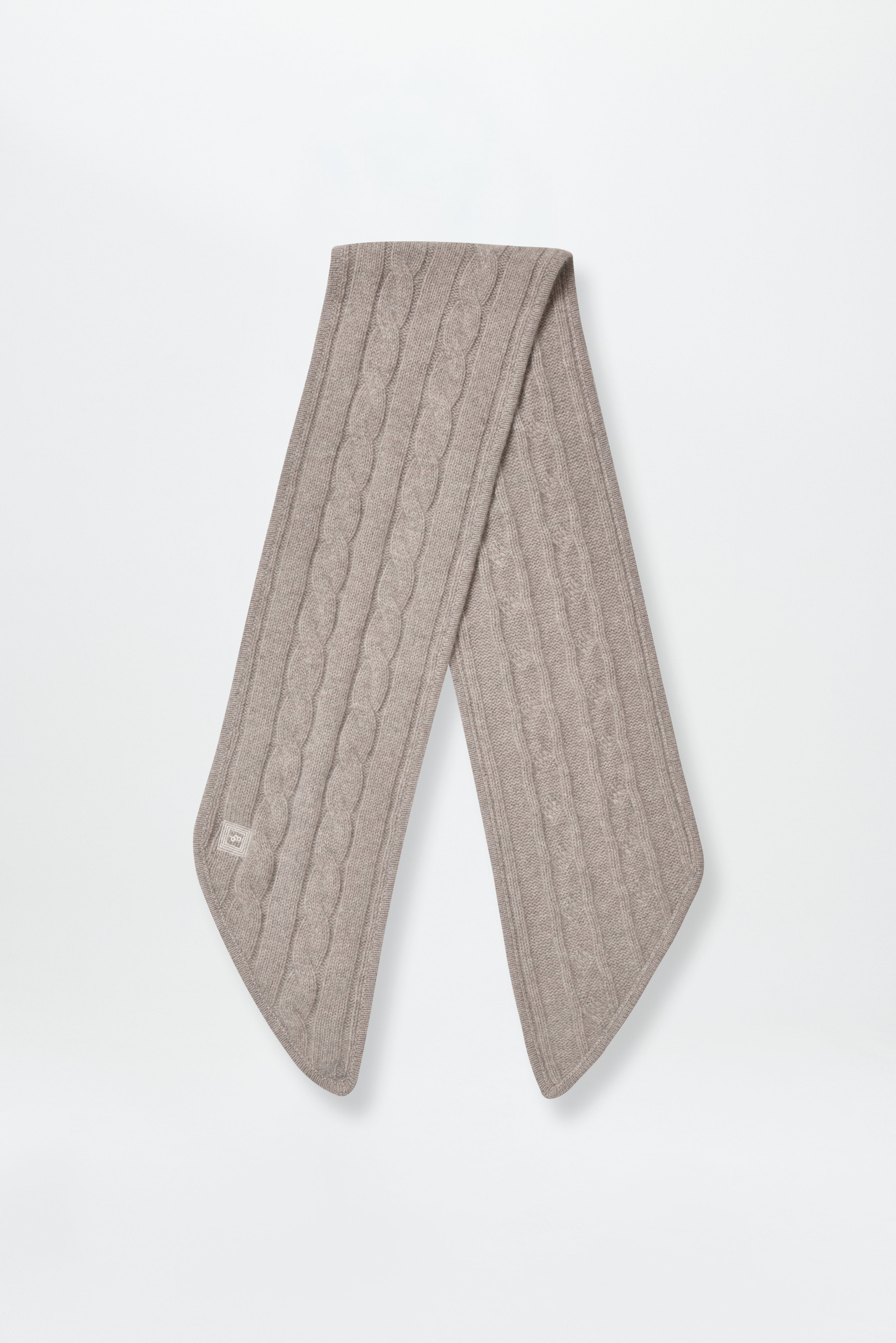 Cashmere Cable Bandeau Taupe