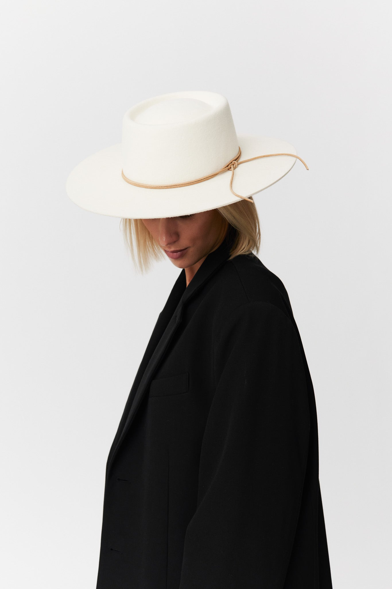 Merino 344 Hut Classic Brim White