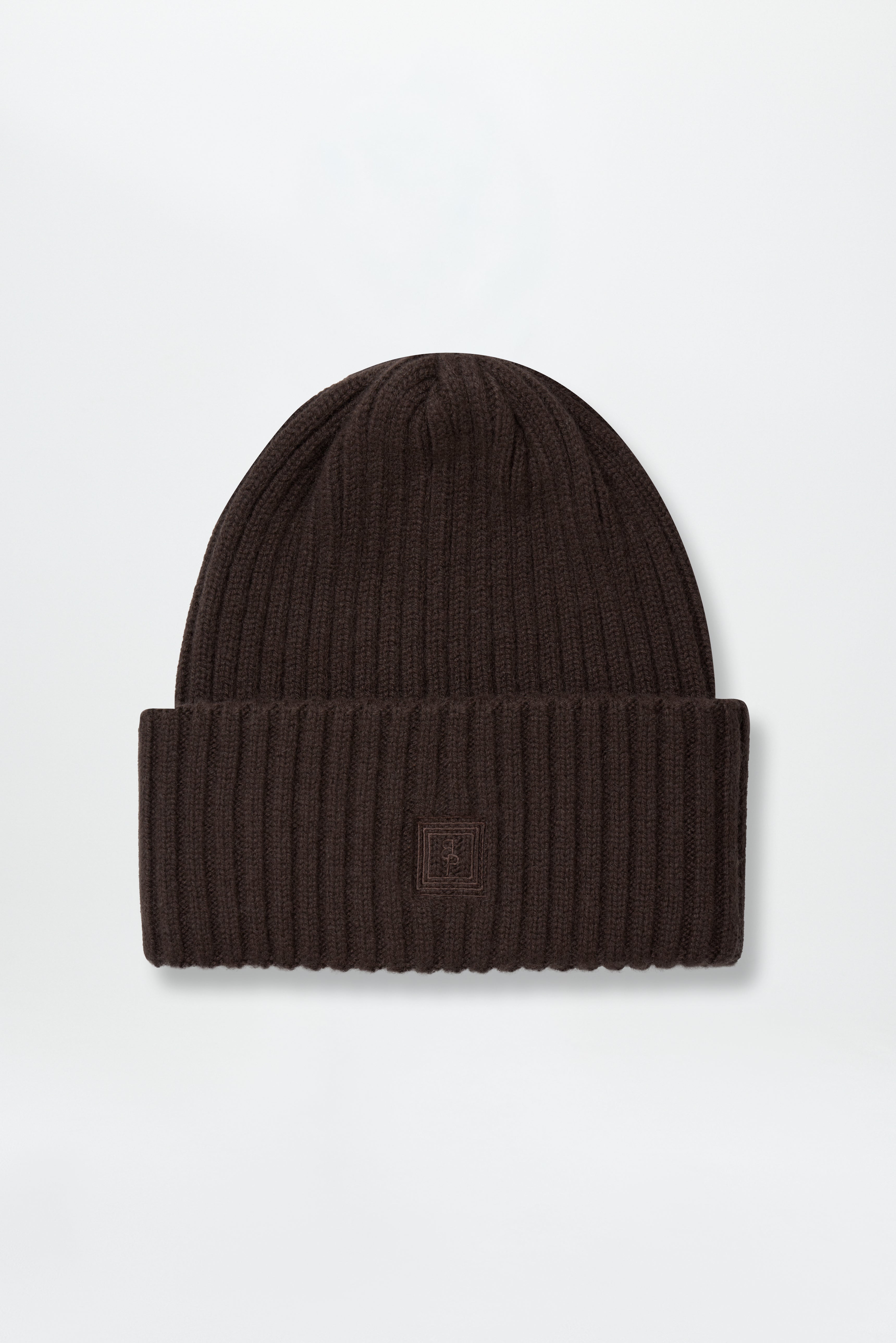 Cashmere Rib Beanie Chocolate