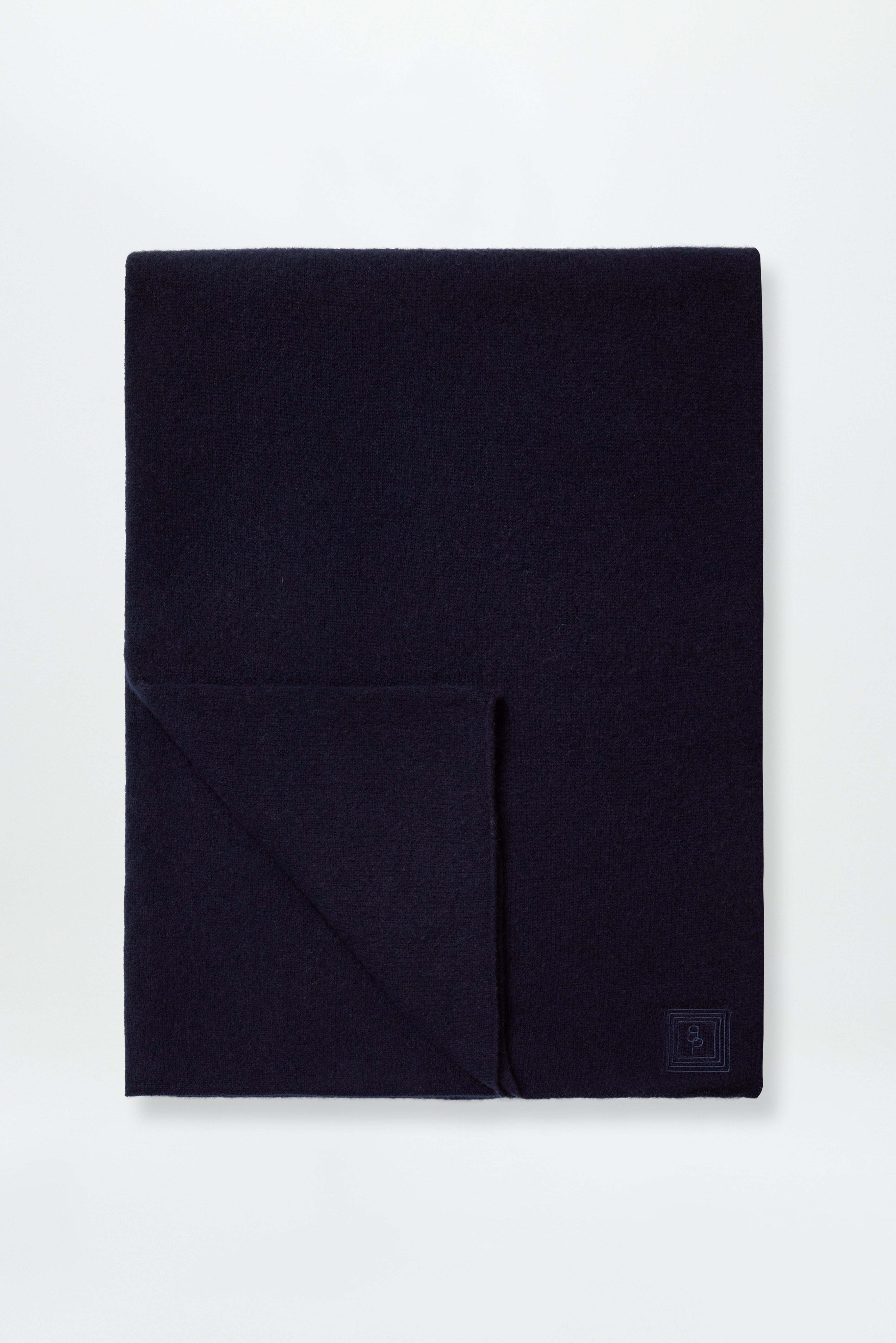 Cashmere Fine Scarf Dark Blue