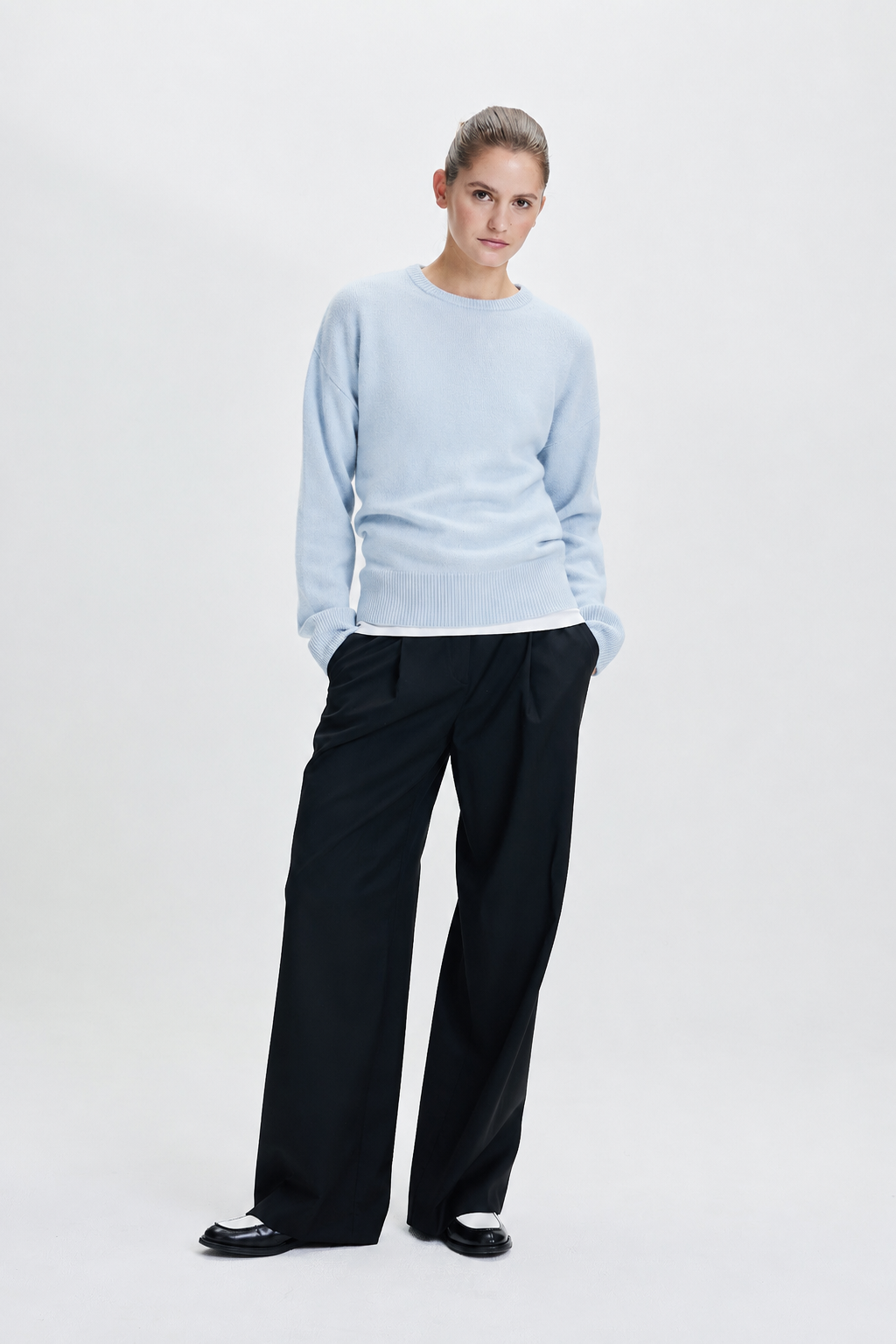Fine Crewneck Sweater Powder Blue