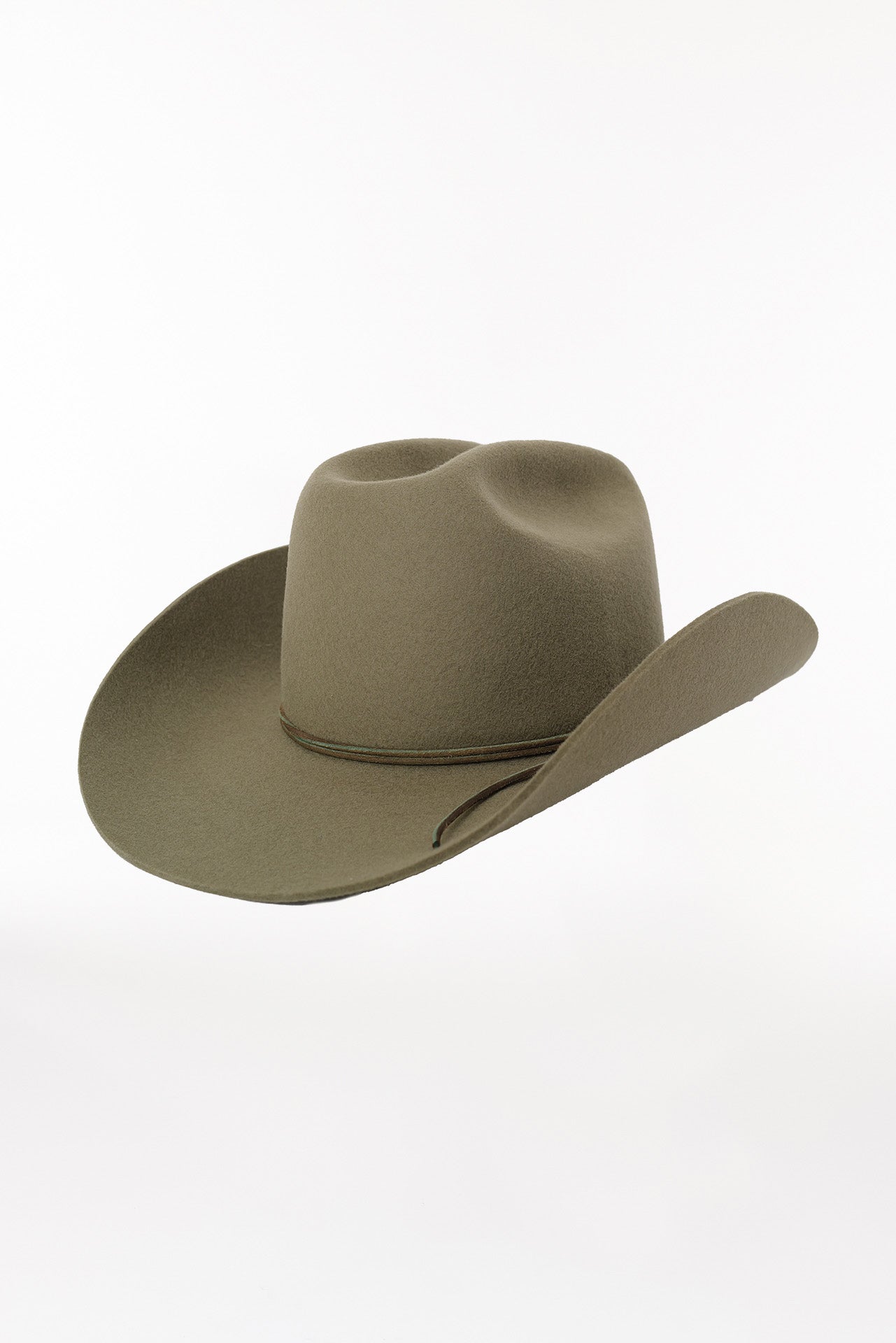 Merino Cowboy Hat Lifted Brim Pistachio