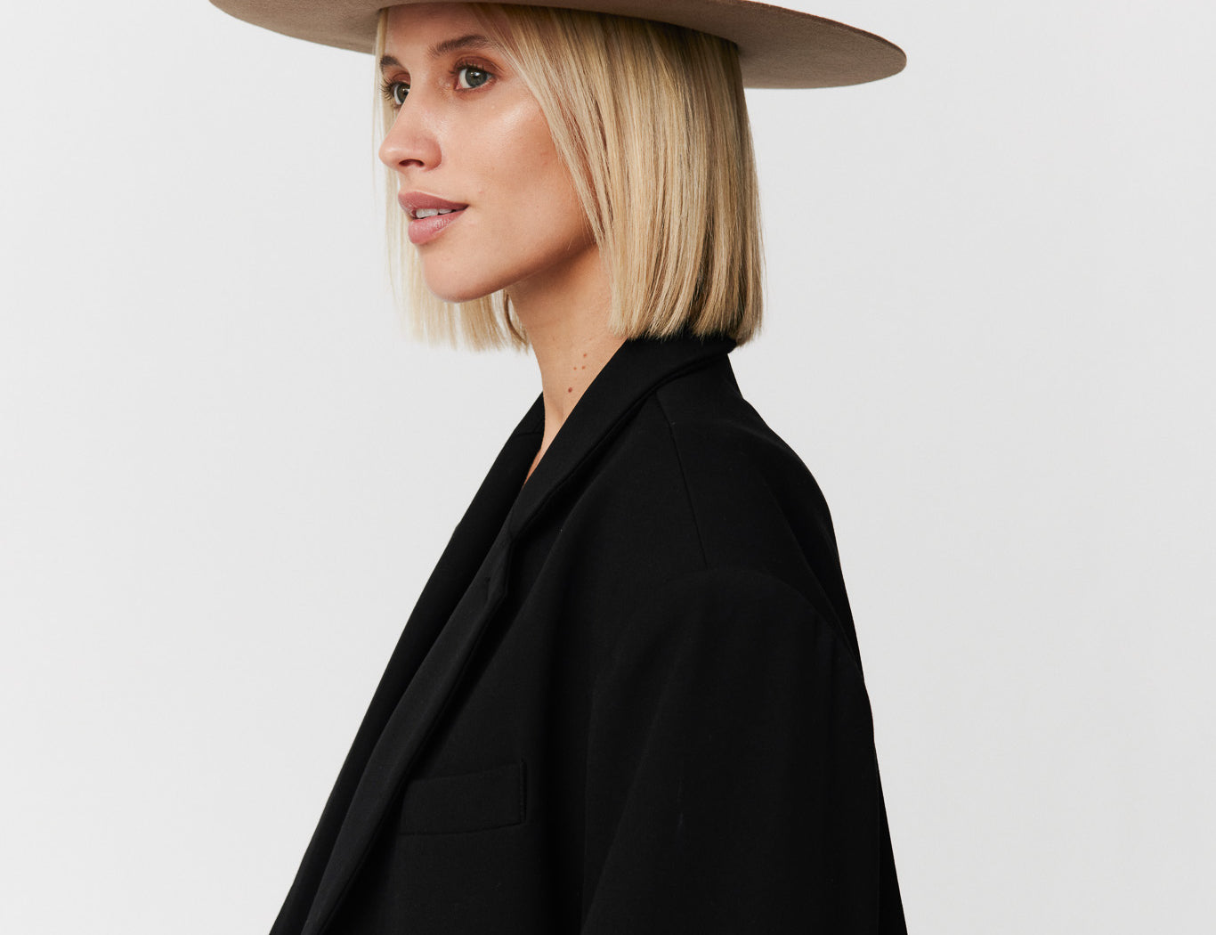 Fedora Hut Damen aus Merino Wolle Hazelnut Prinz Berlin Lookbook