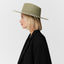 Fedora Hut Damen aus Merino Wolle Pistachio Prinz Berlin Lookbook