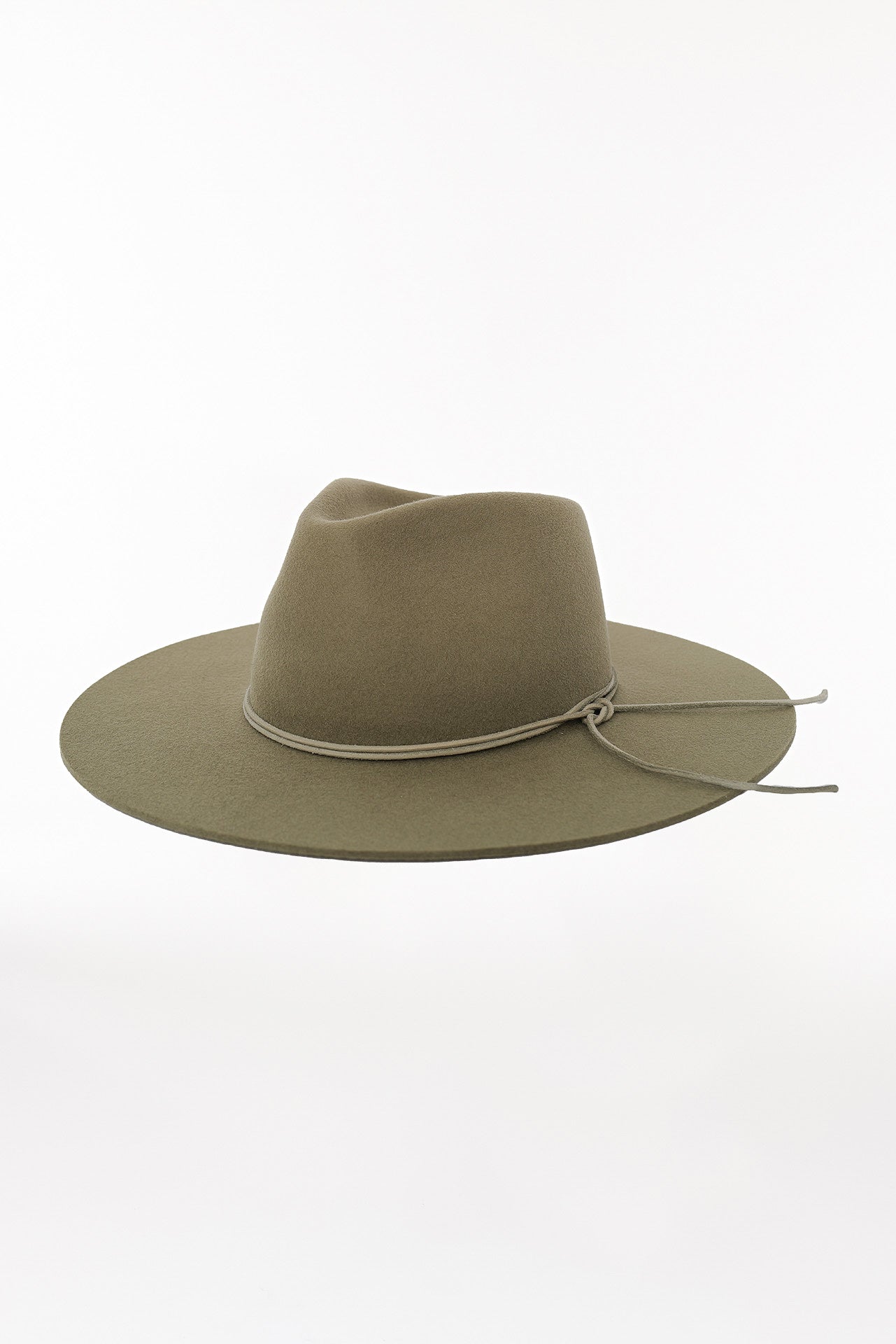 Merino Fedora Hut Classic Brim Pistazie