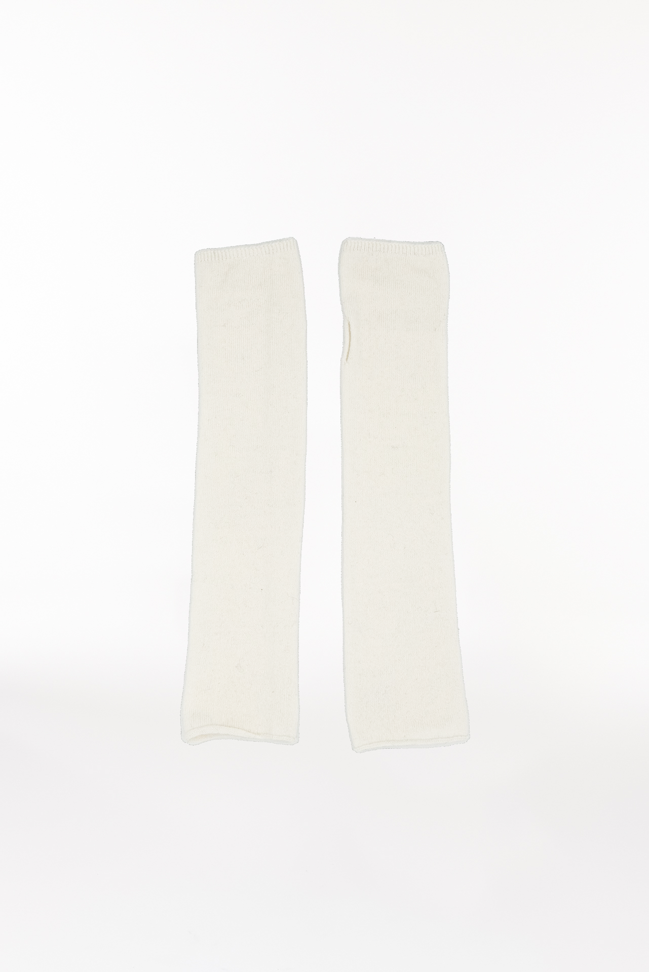 Kaschmir Arm Warmers Fine Knit Off-White