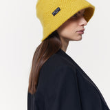 Cashmere Bucket Hat in Yellow