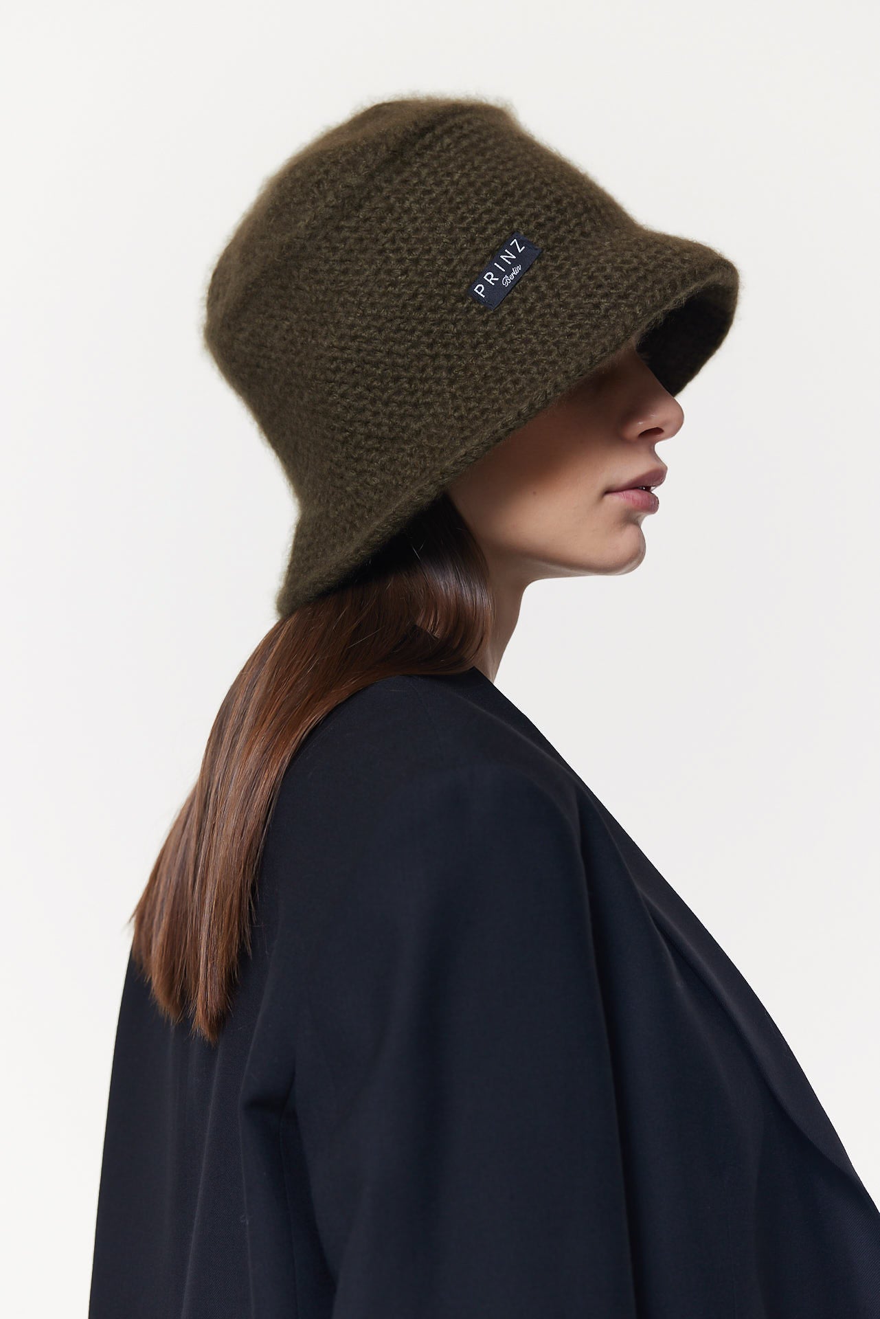 Cashmere Bucket Hat Hand Crochet Green