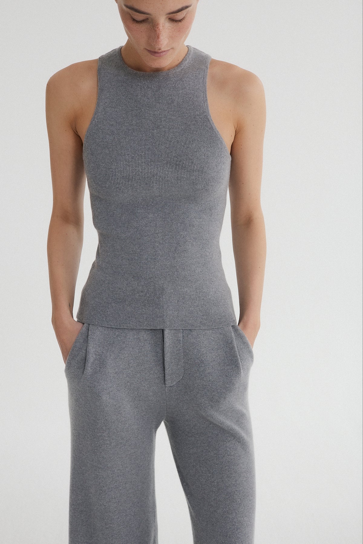 Caia Top Grey