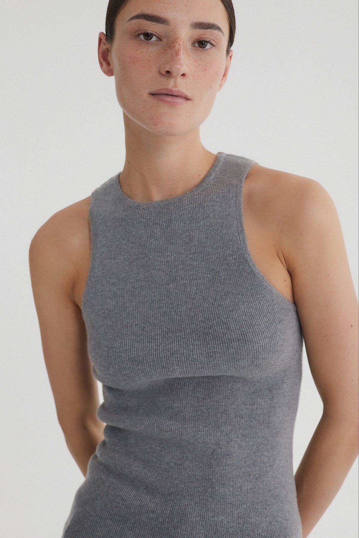 Caia Top Grey
