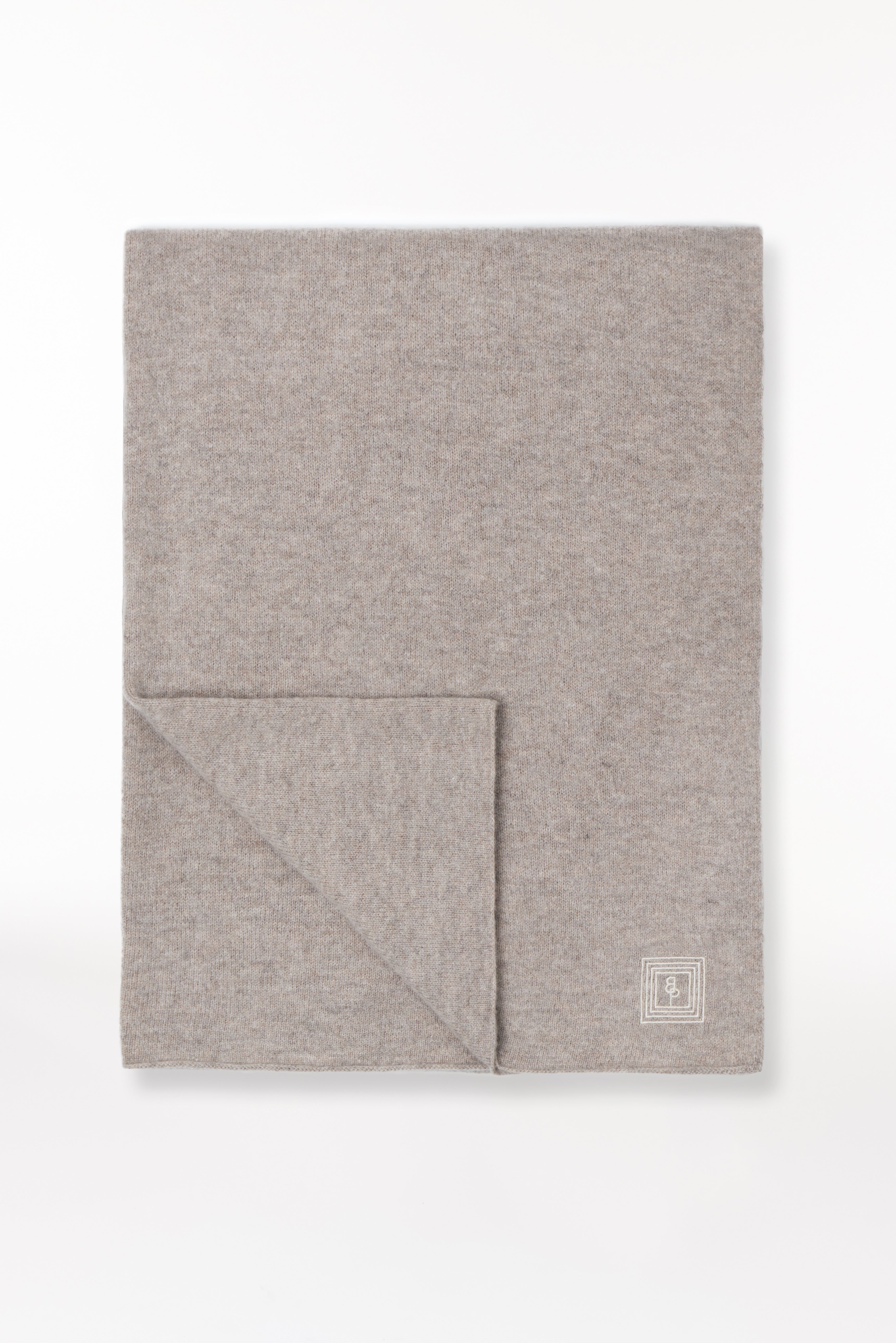 Kaschmir Schal Fine Knit Beige