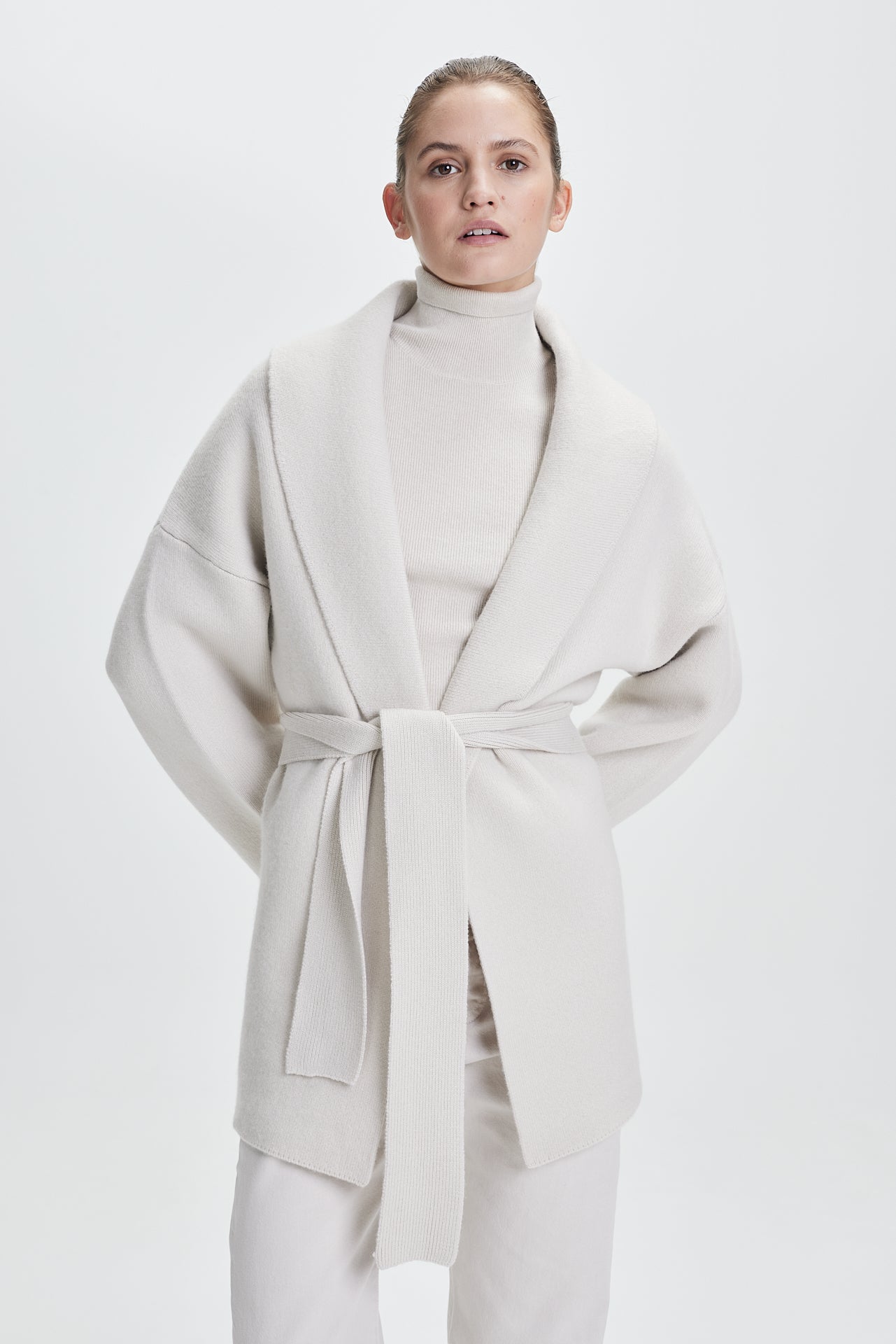 Chunky Belt Cardigan Vanilla