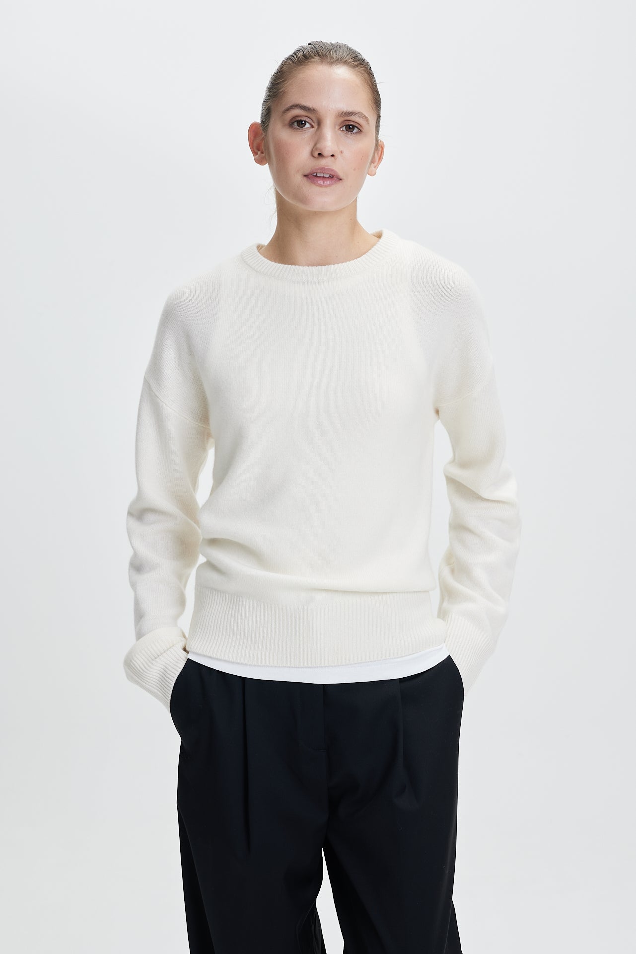 Fine Crewneck Sweater Off-White