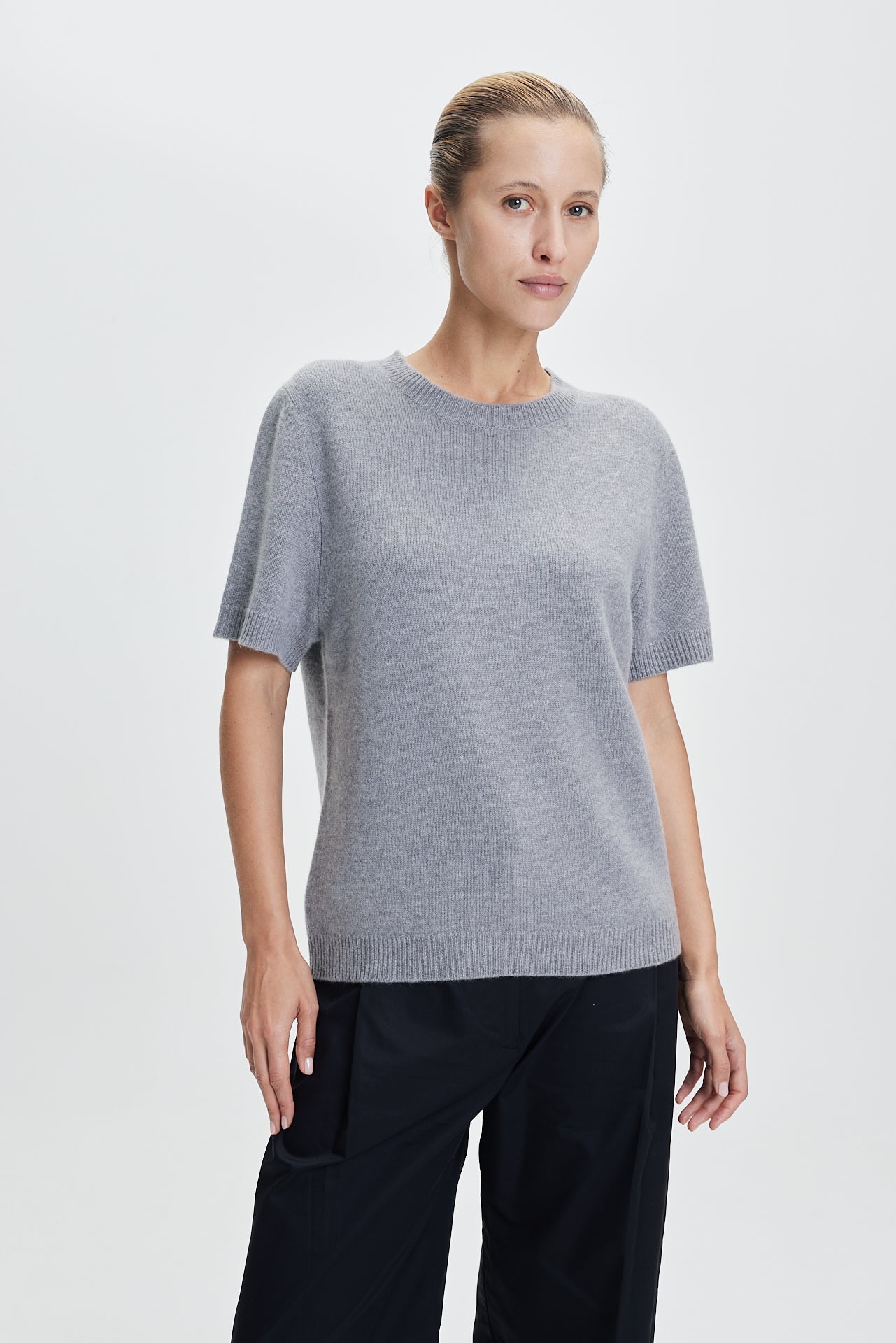 Fine Oversized T-Shirt Grey