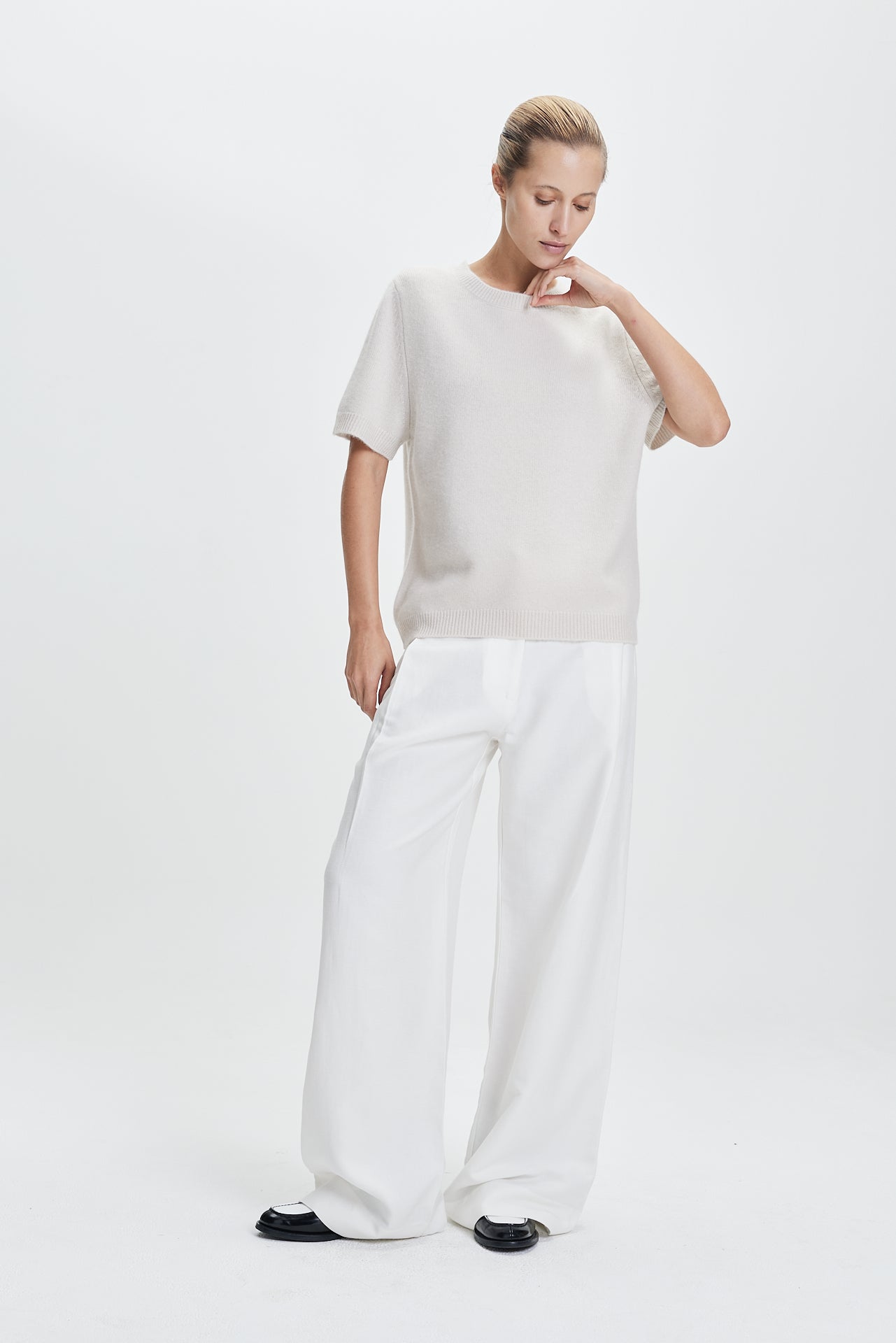 Fine Oversized T-Shirt Vanilla