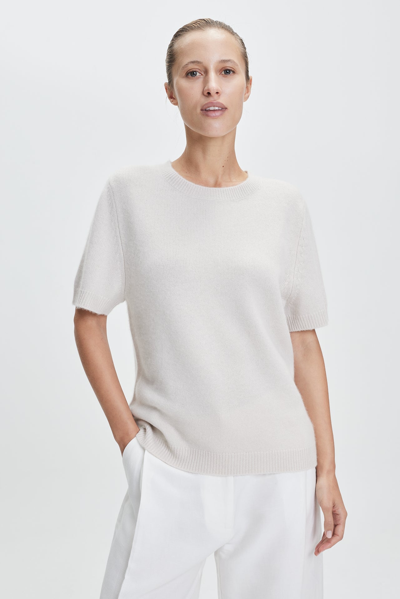 Fine Oversized T-Shirt Vanilla