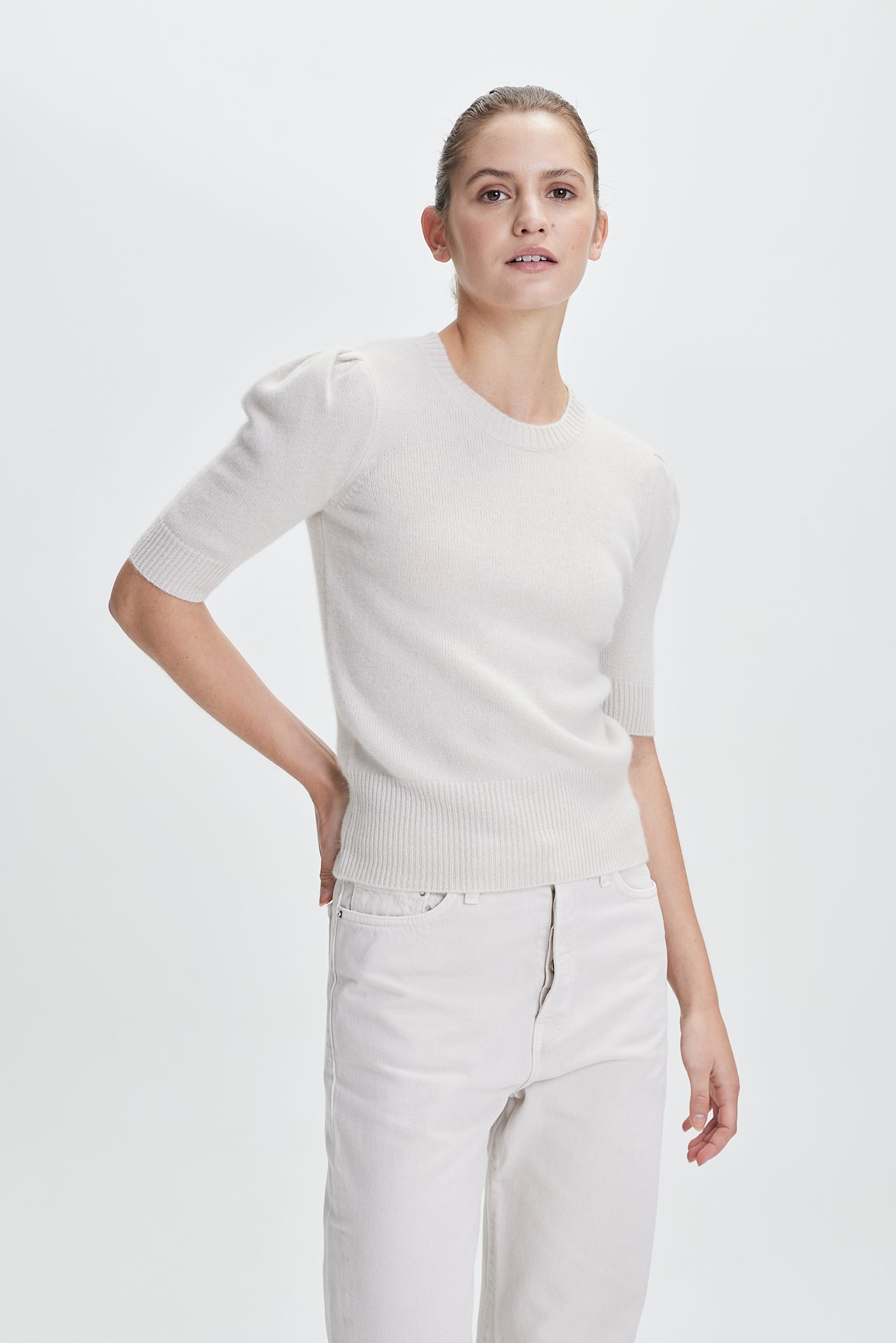 Fine Puffy T-Shirt Vanilla