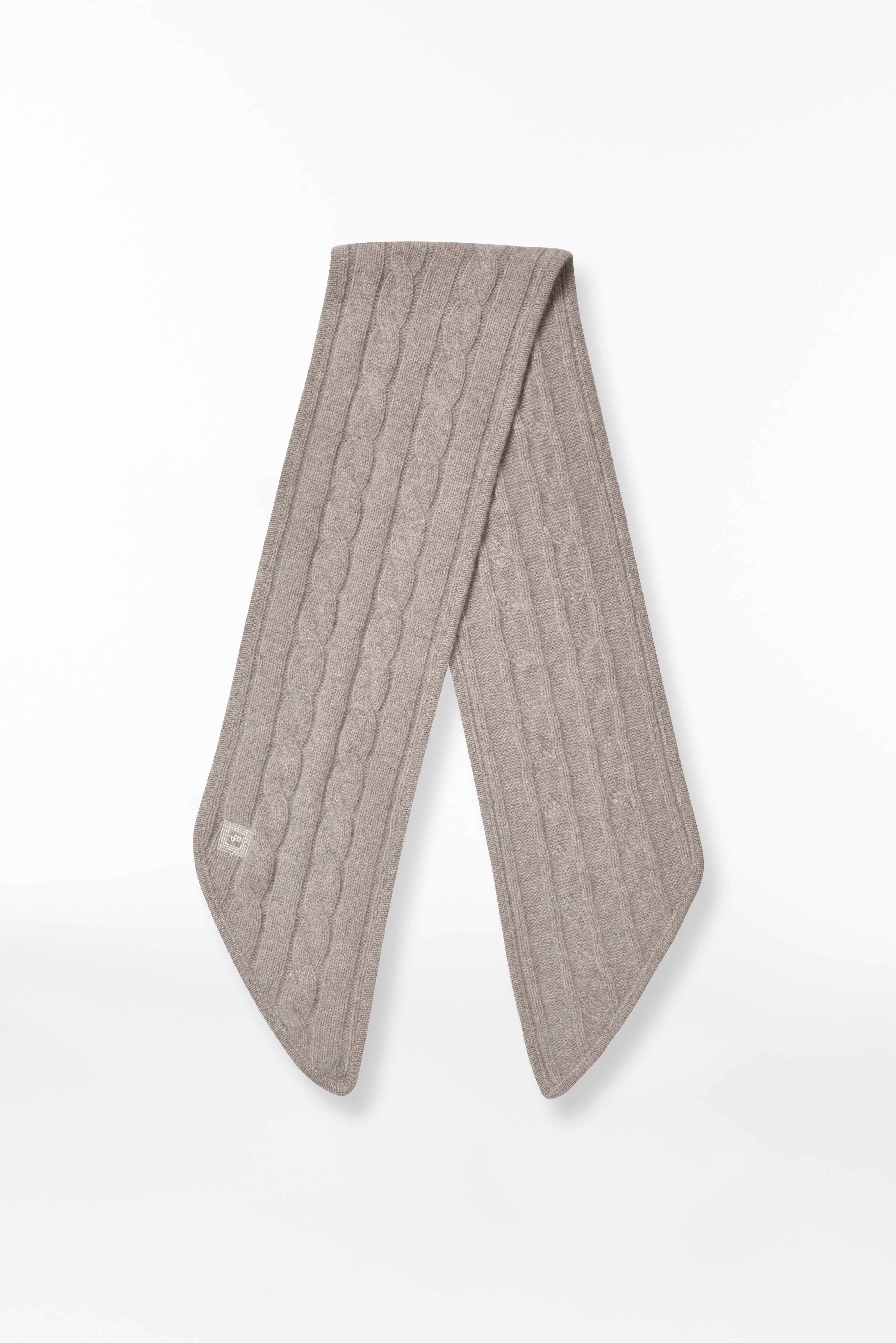 Kaschmir Bandeau Cable Knit Taupe