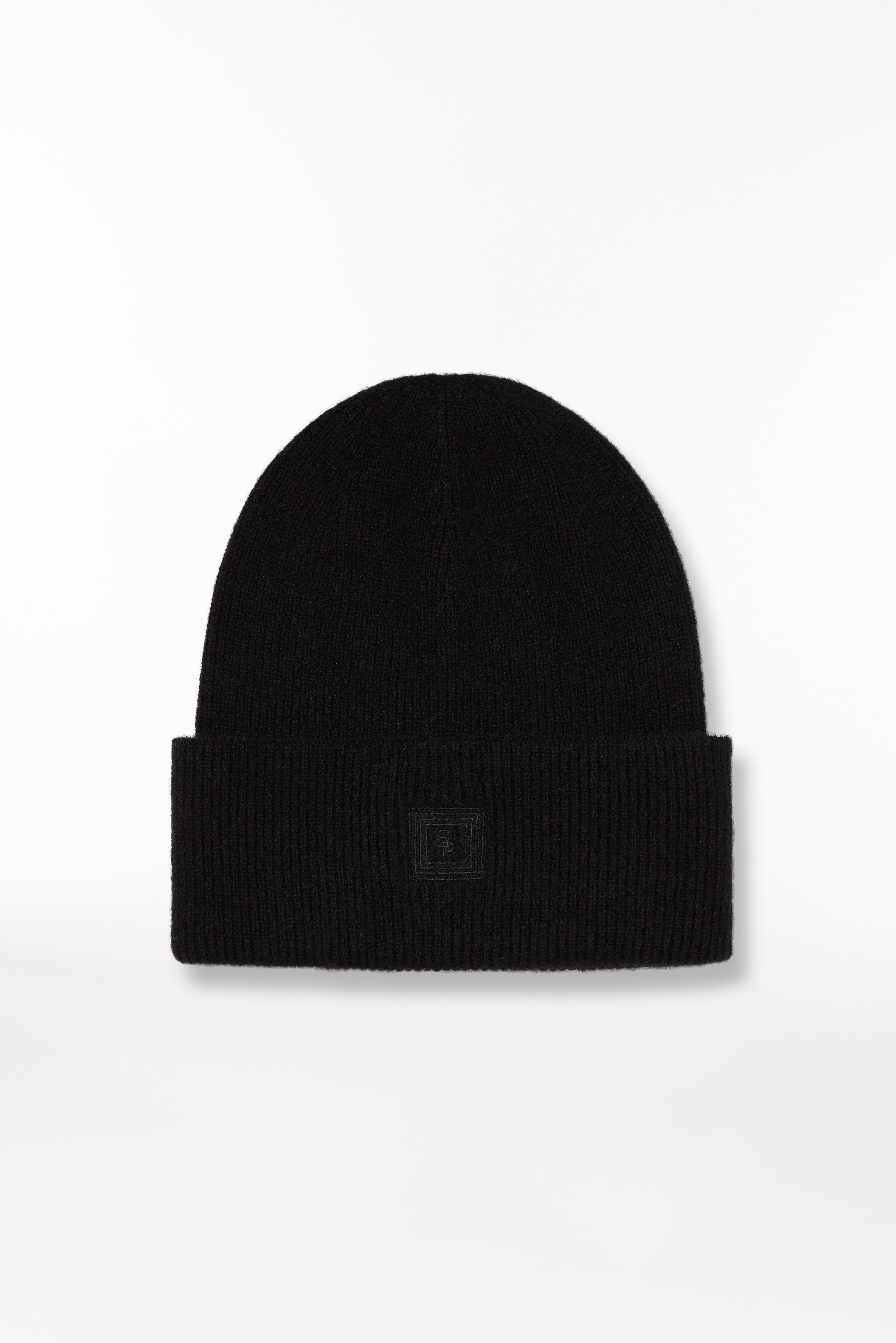 Kaschmir Beanie Classic Knit Schwarz