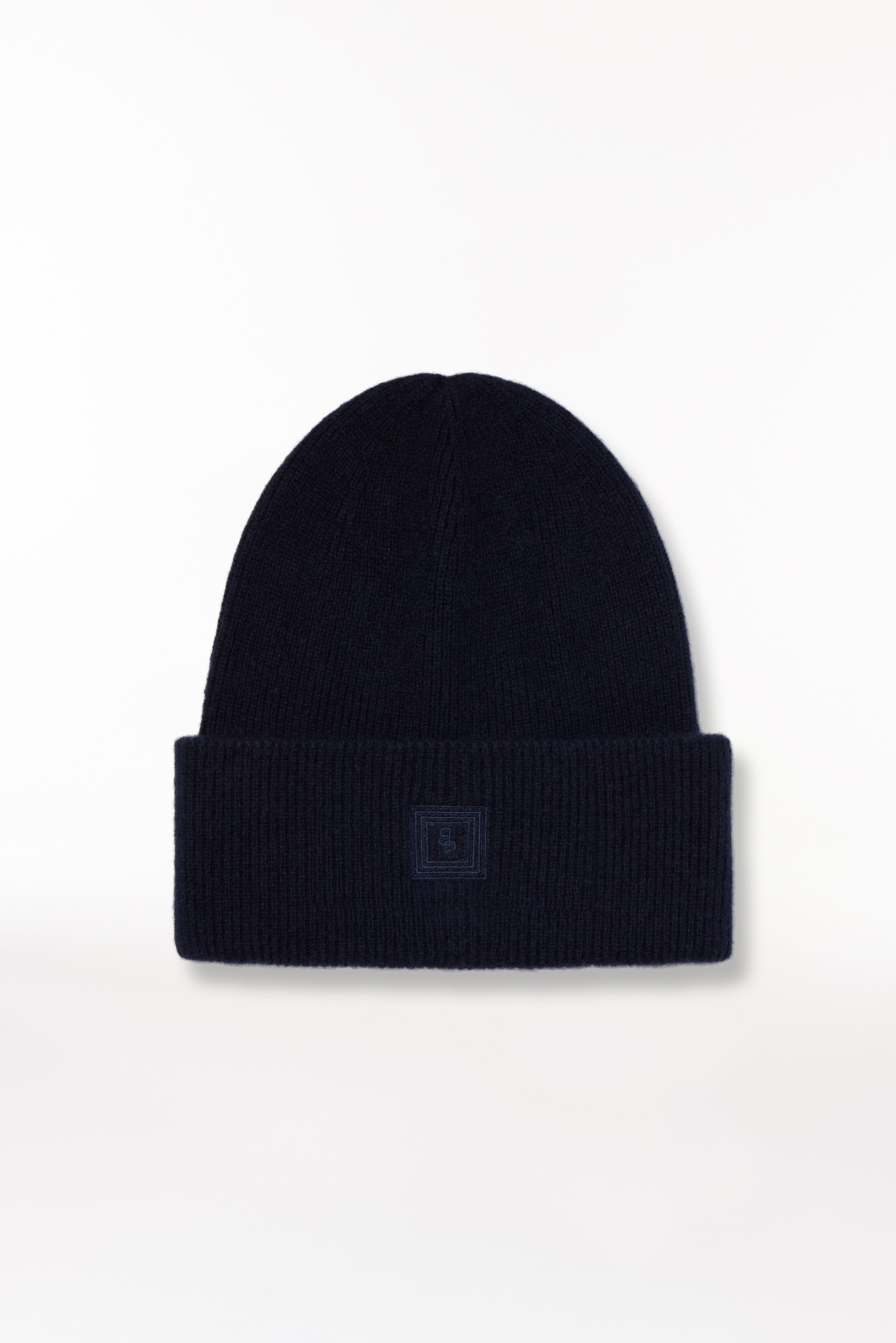 Kaschmir Beanie Classic Knit Dunkelblau