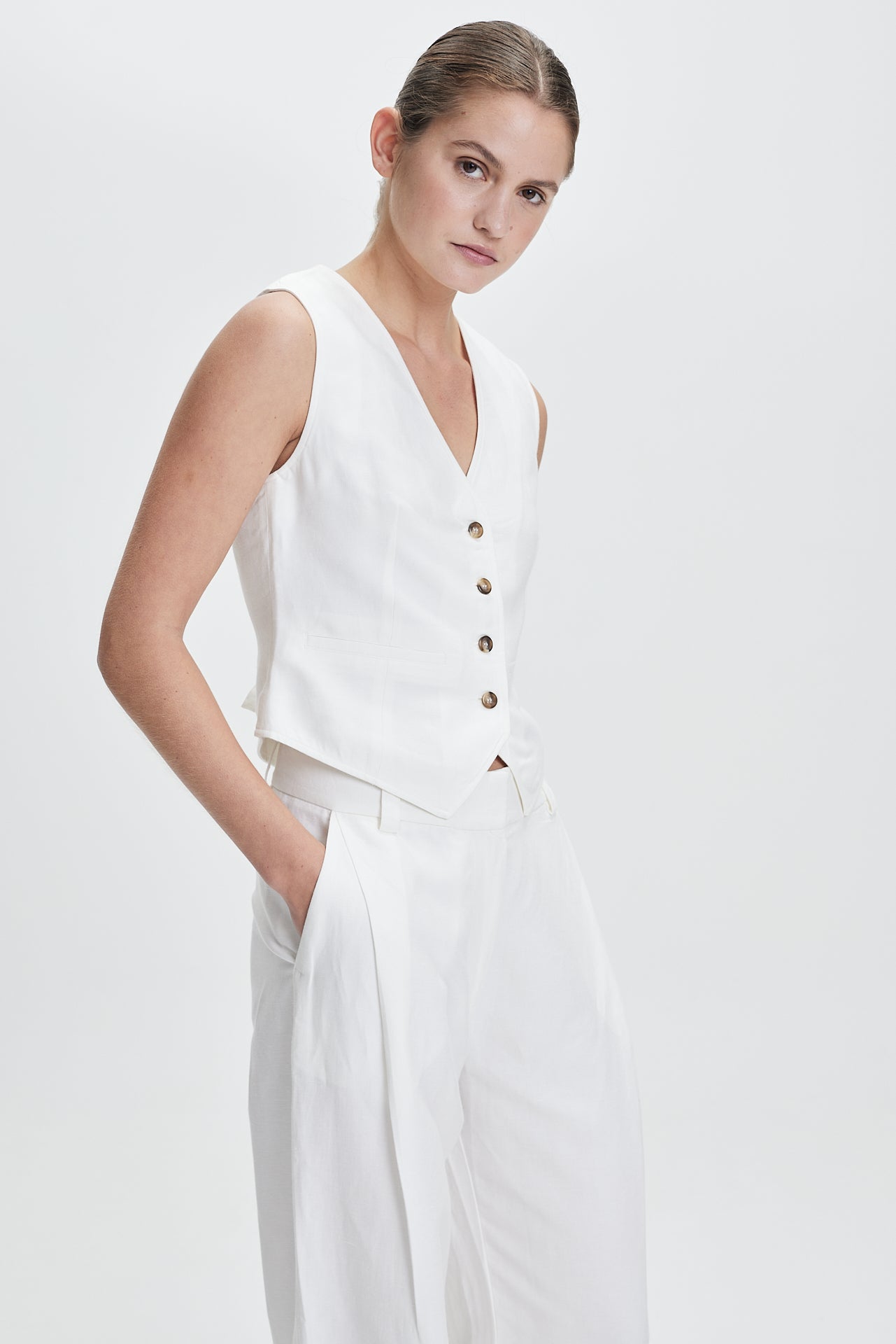 Leni Vest Off-White