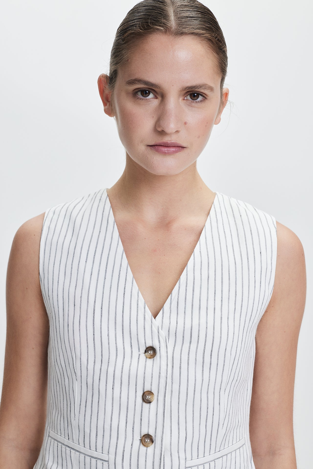 Leni Vest Off-White Stripes