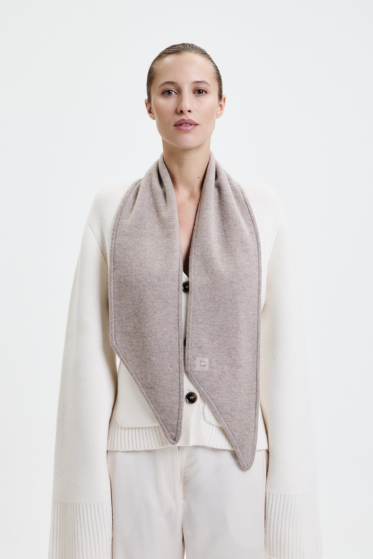 Kaschmir Bandeau Fine Knit Taupe