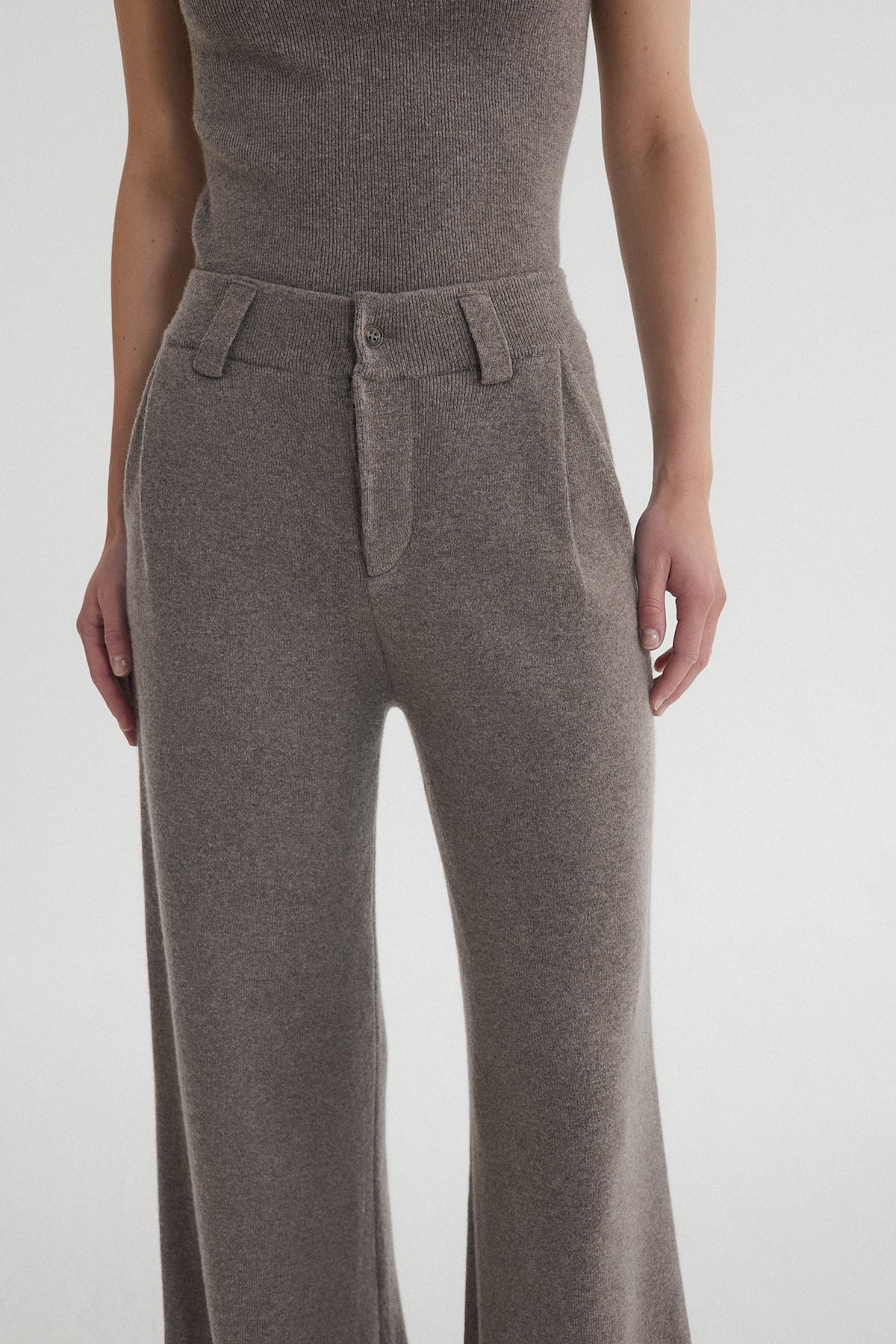 Rib Tank Top Grey