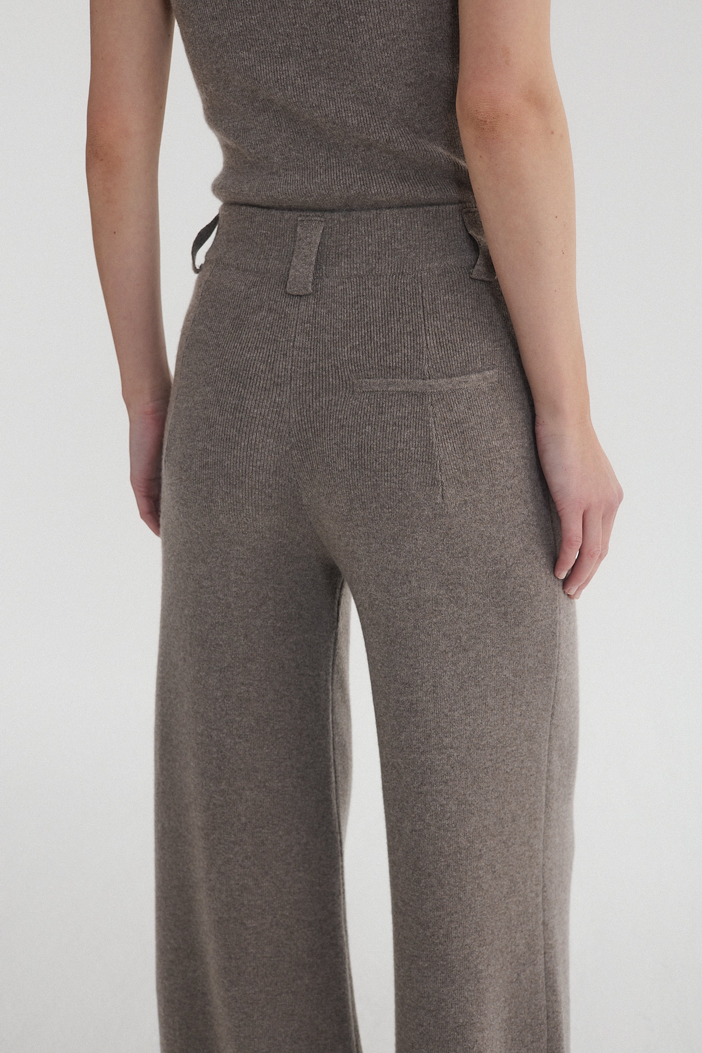 Rib Tank Top Grey