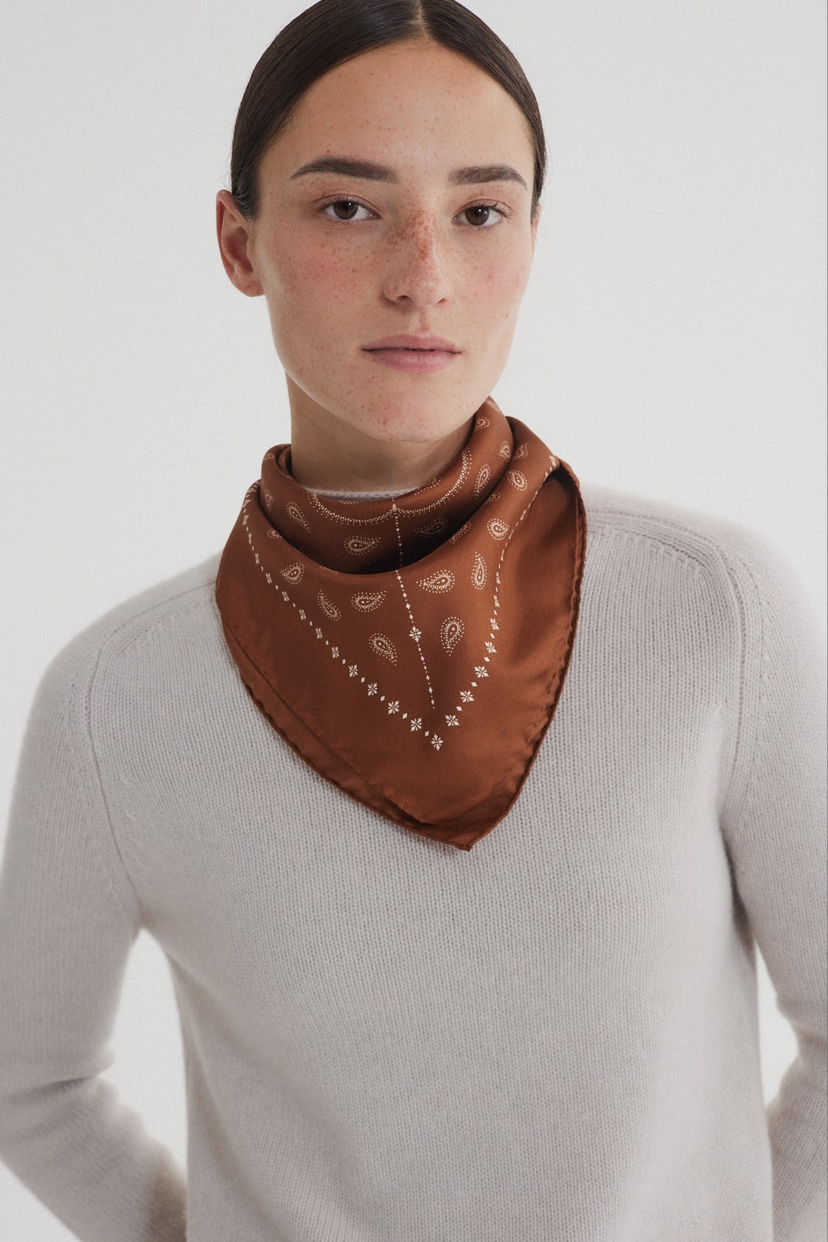 Paisley Scarf 70 Cinnamon
