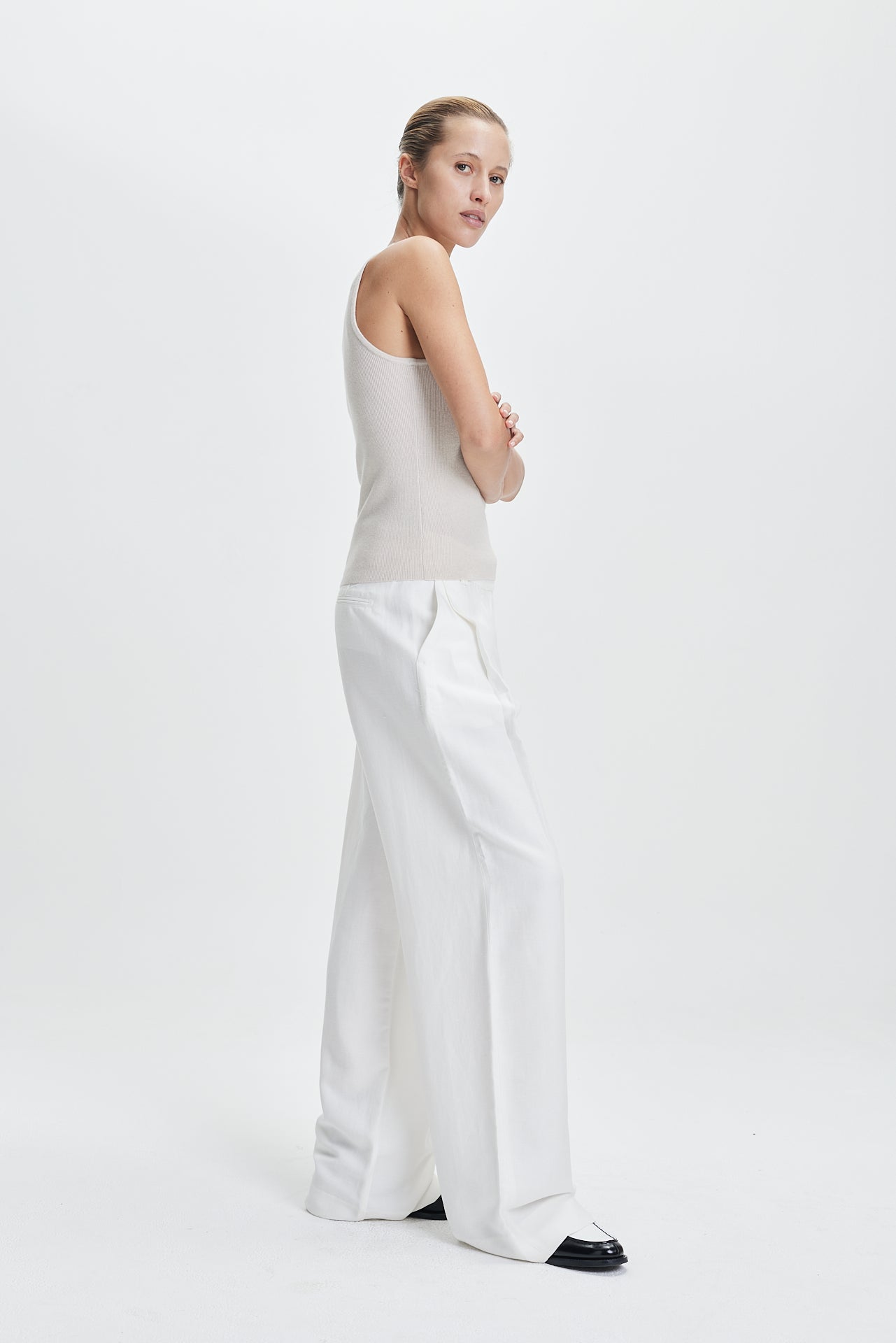 Rib Tank Top Vanilla