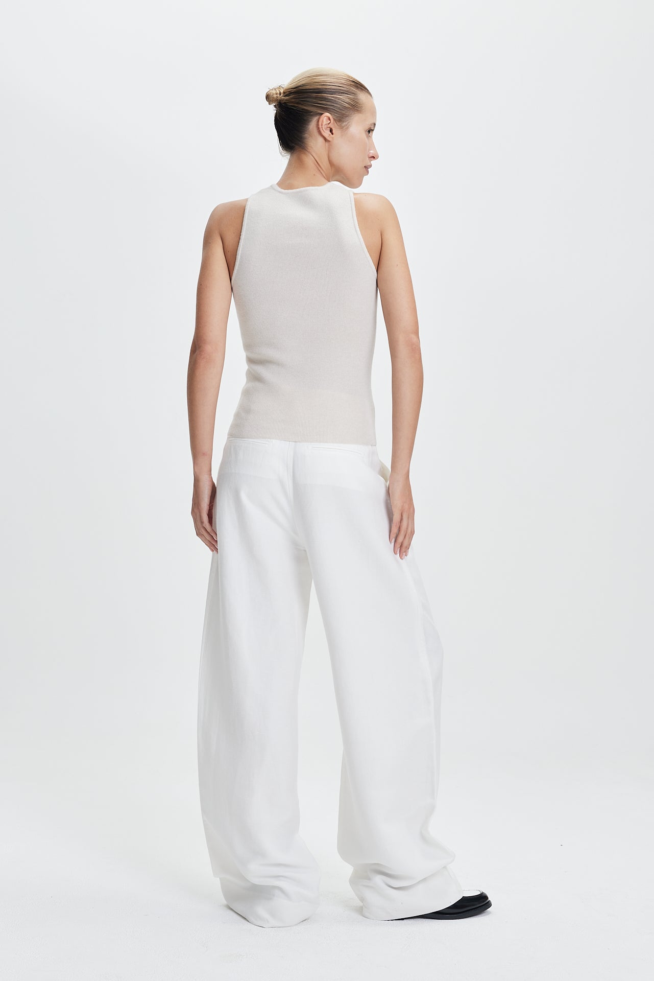 Rib Tank Top Vanilla