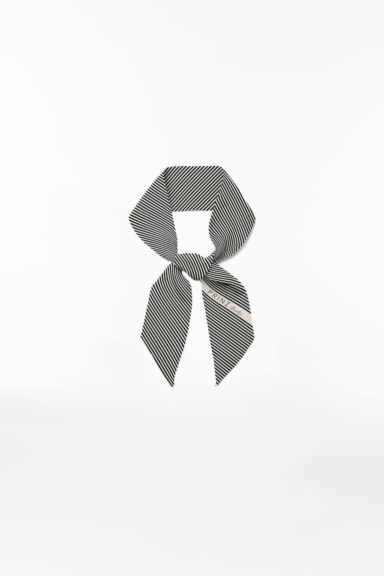Seidenbandeau Stripes in Off-White