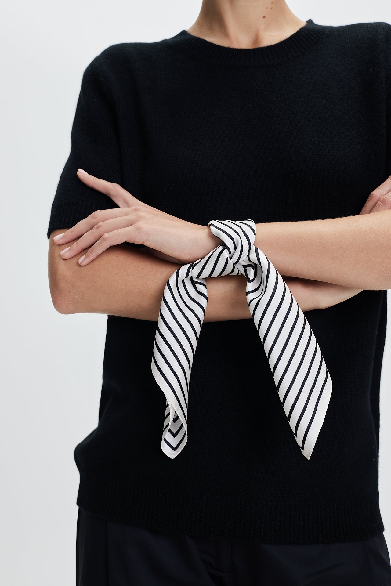 Silk Scarf Squares 50 Off-White