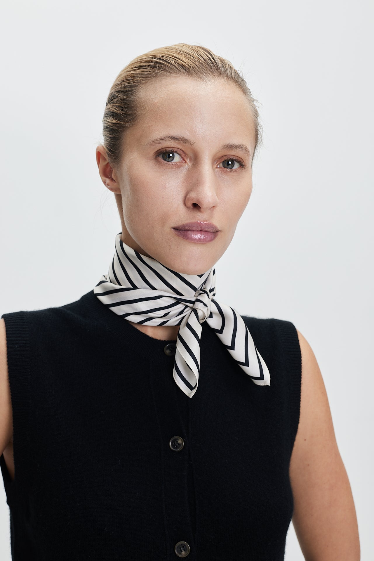 Silk Scarf Squares 70 Off-White