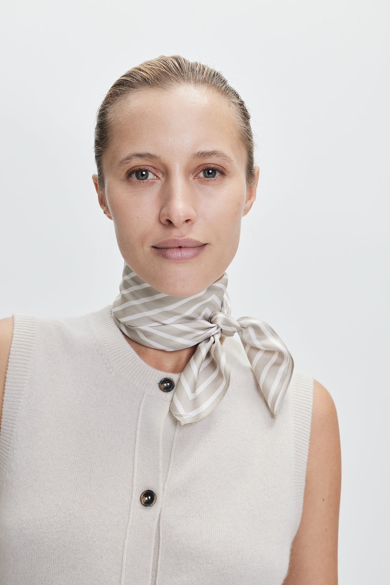 Silk Scarf Squares 70 Vanilla